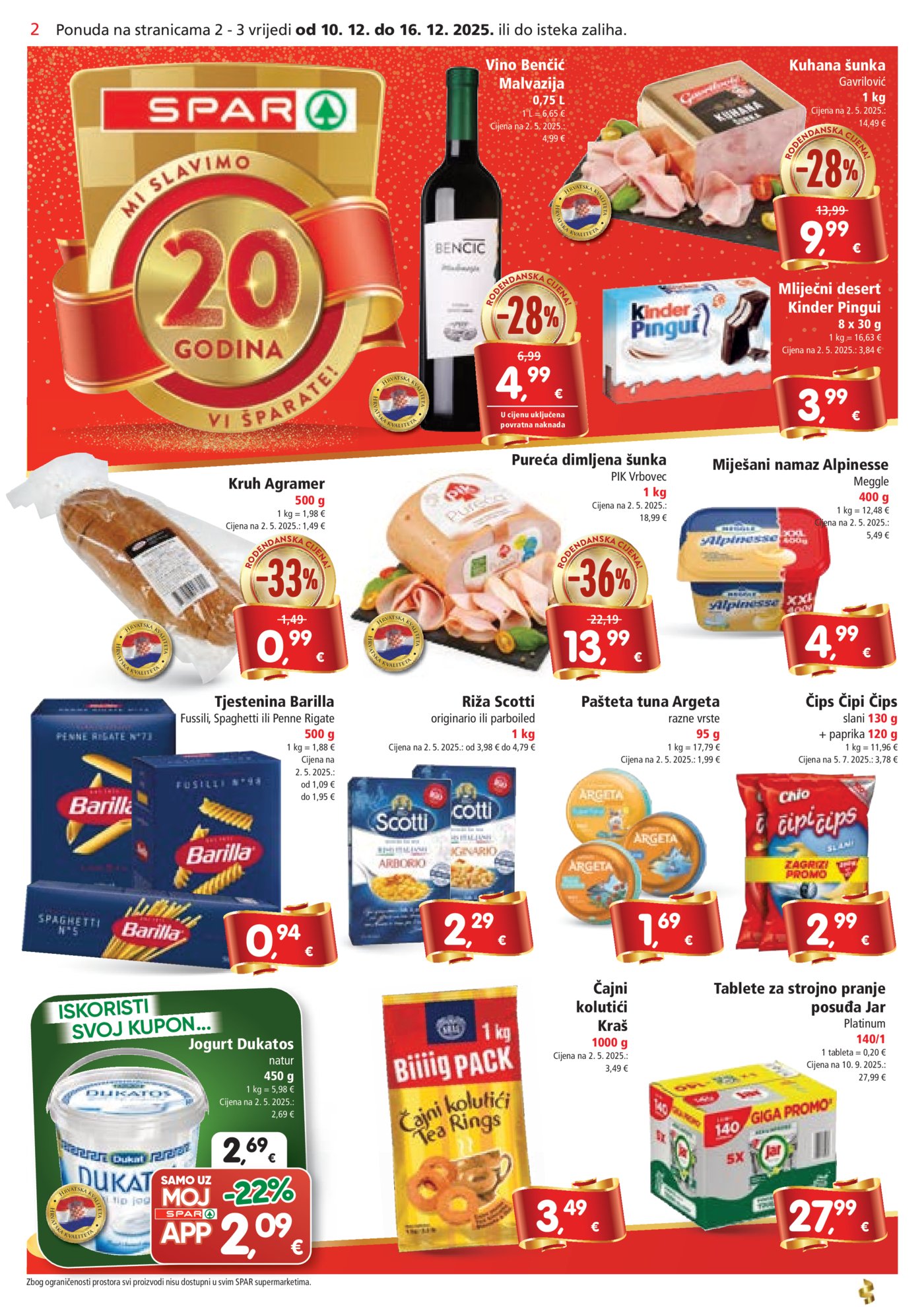 SPAR katalog Akcija 10.12. - 16.12.2025.