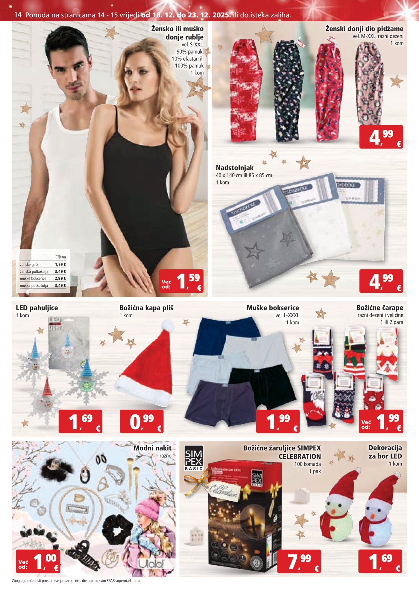 SPAR katalog Akcija 10.12. - 16.12.2025.