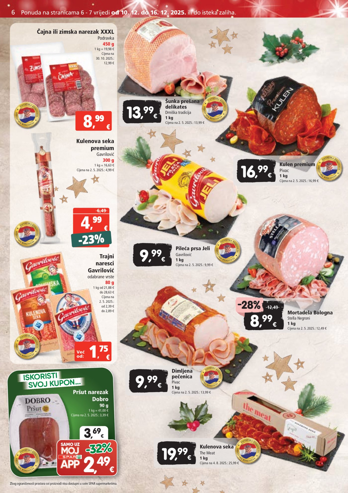 SPAR katalog Akcija 10.12. - 16.12.2025.