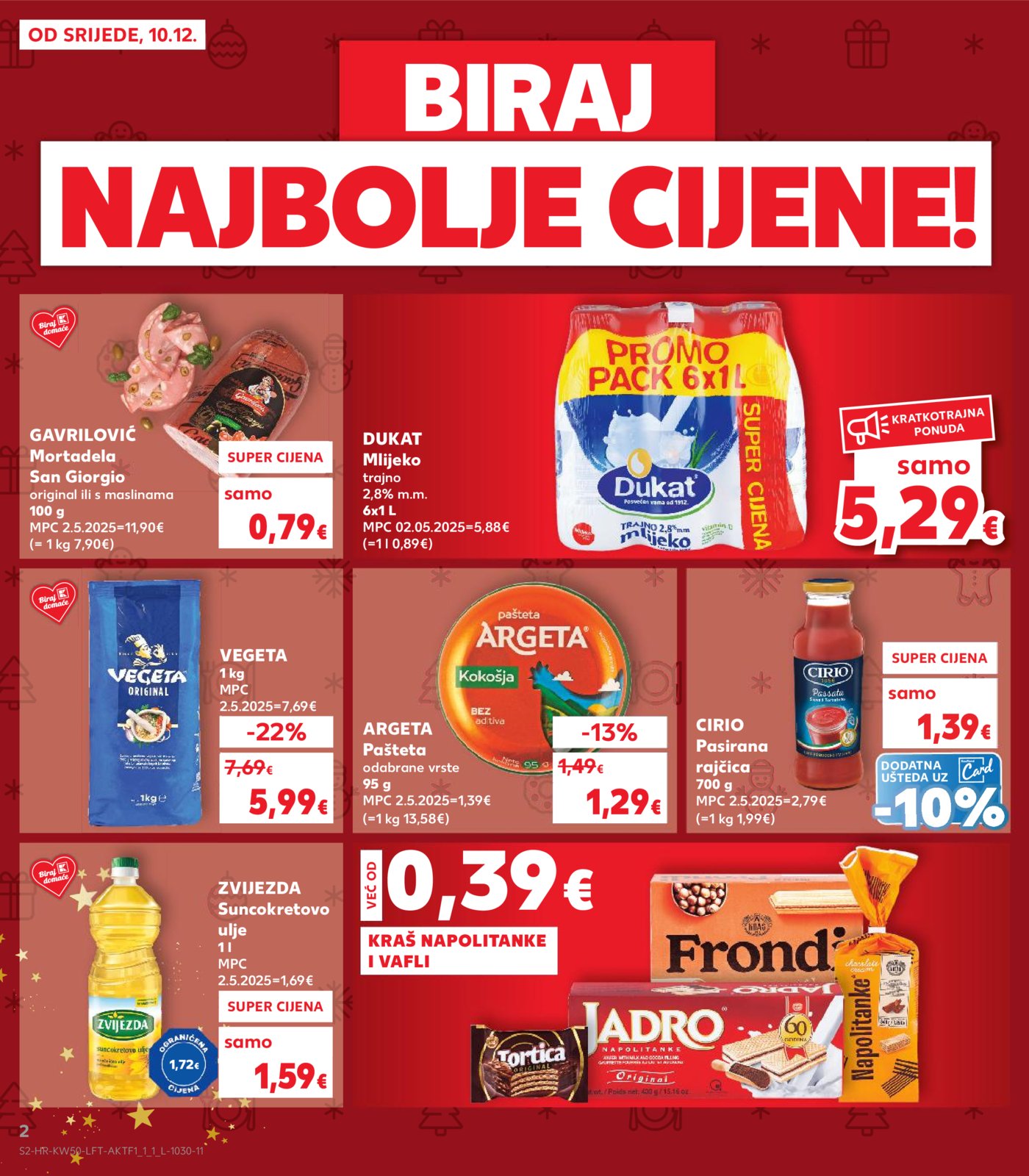 Kaufland katalog Akcija 10.12.-16.12.2025. Odabrane Poslovnice