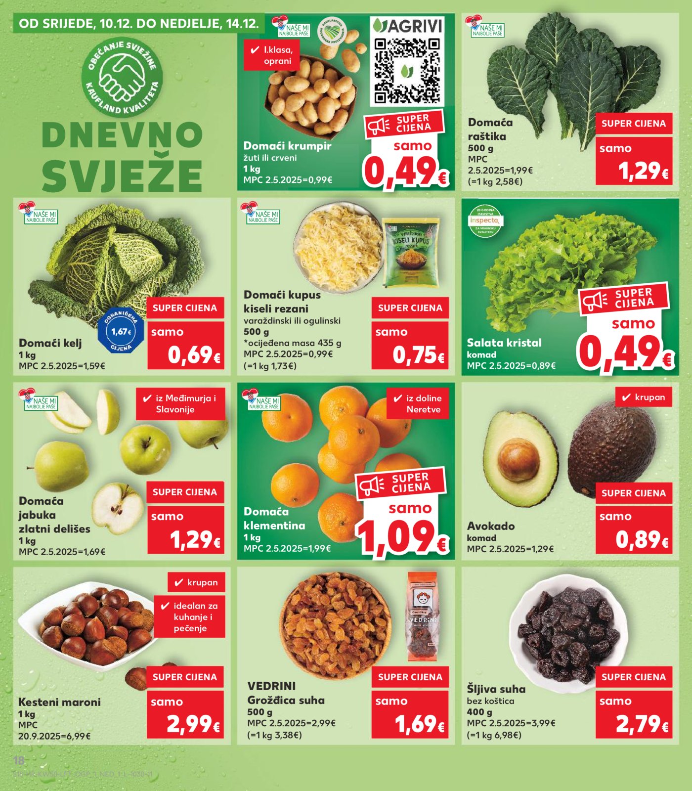Kaufland katalog Akcija 10.12.-16.12.2025. Odabrane Poslovnice