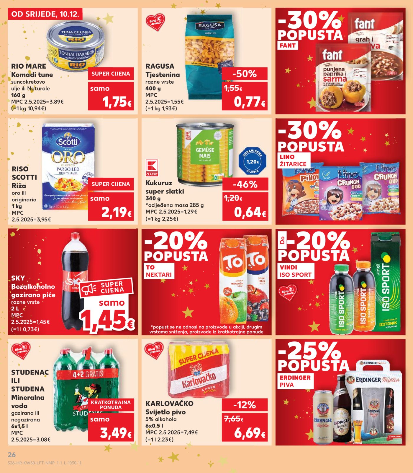 Kaufland katalog Akcija 10.12.-16.12.2025. Odabrane Poslovnice
