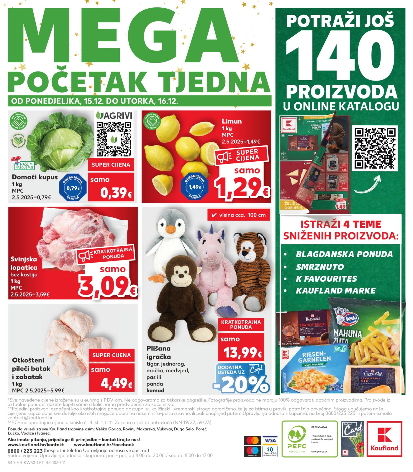 Kaufland katalog Akcija 10.12.-16.12.2025. Odabrane Poslovnice