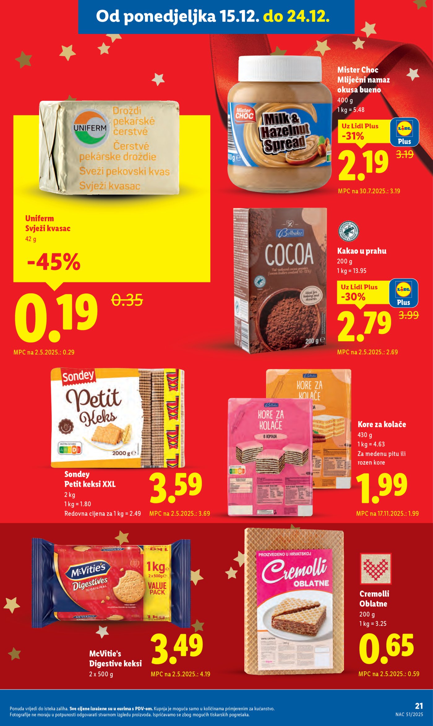 Lidl katalog super ponuda od ponedjeljka 15.12.-21.12.2025.