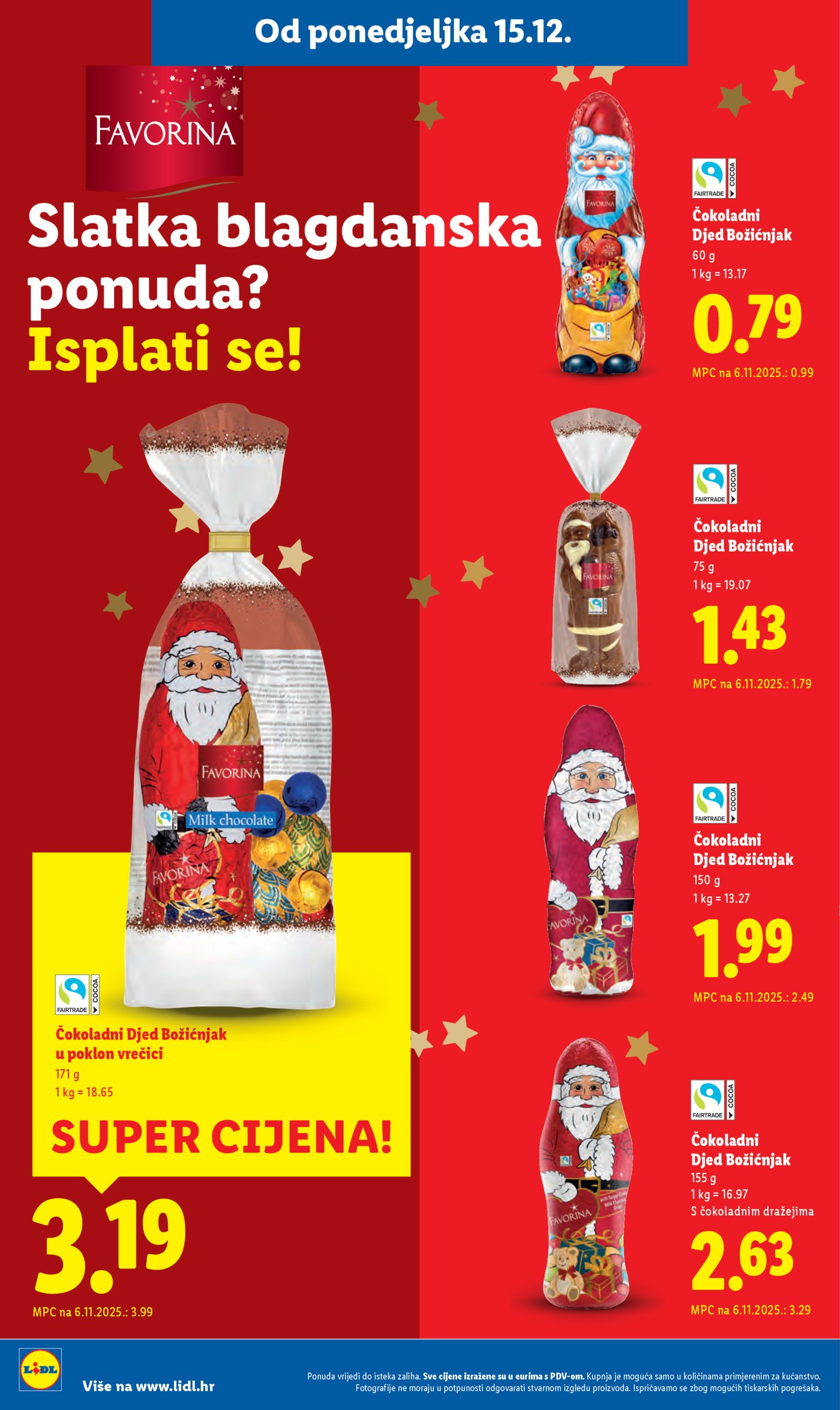 Lidl katalog super ponuda od ponedjeljka 15.12.-21.12.2025.
