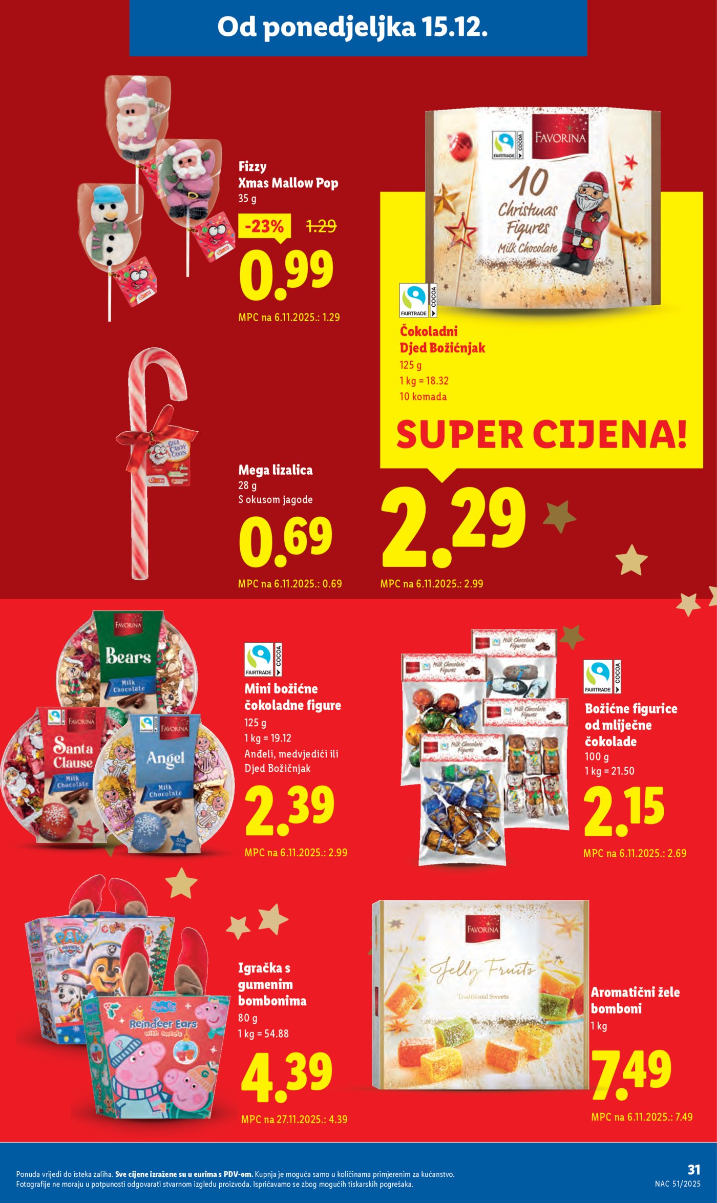 Lidl katalog super ponuda od ponedjeljka 15.12.-21.12.2025.