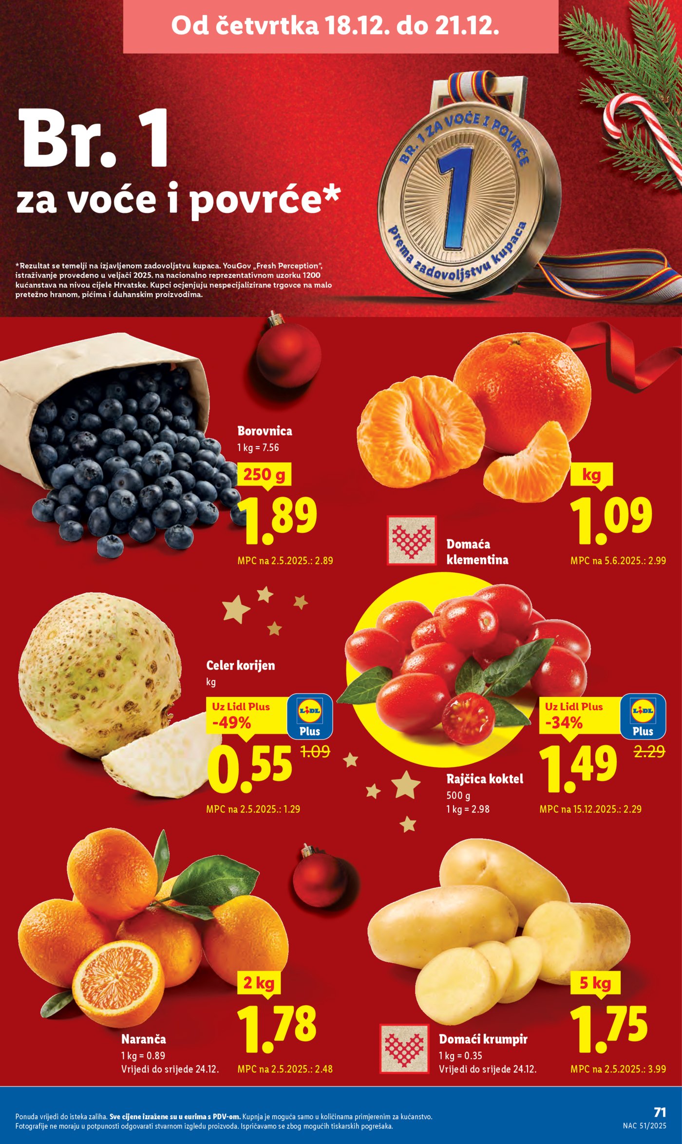 Lidl katalog super ponuda od ponedjeljka 15.12.-21.12.2025.