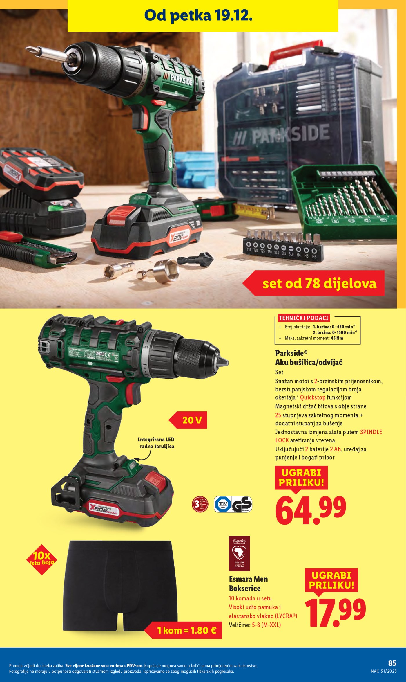 Lidl katalog super ponuda od ponedjeljka 15.12.-21.12.2025.