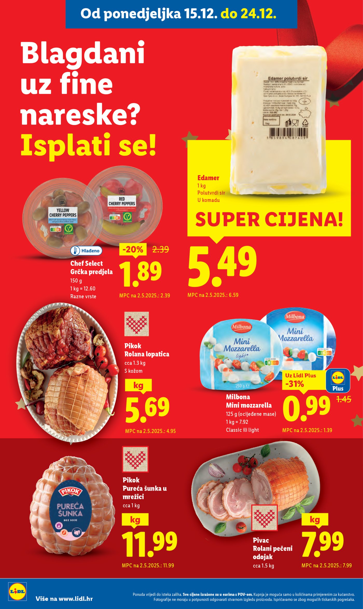 Lidl katalog super ponuda od ponedjeljka 15.12.-21.12.2025.