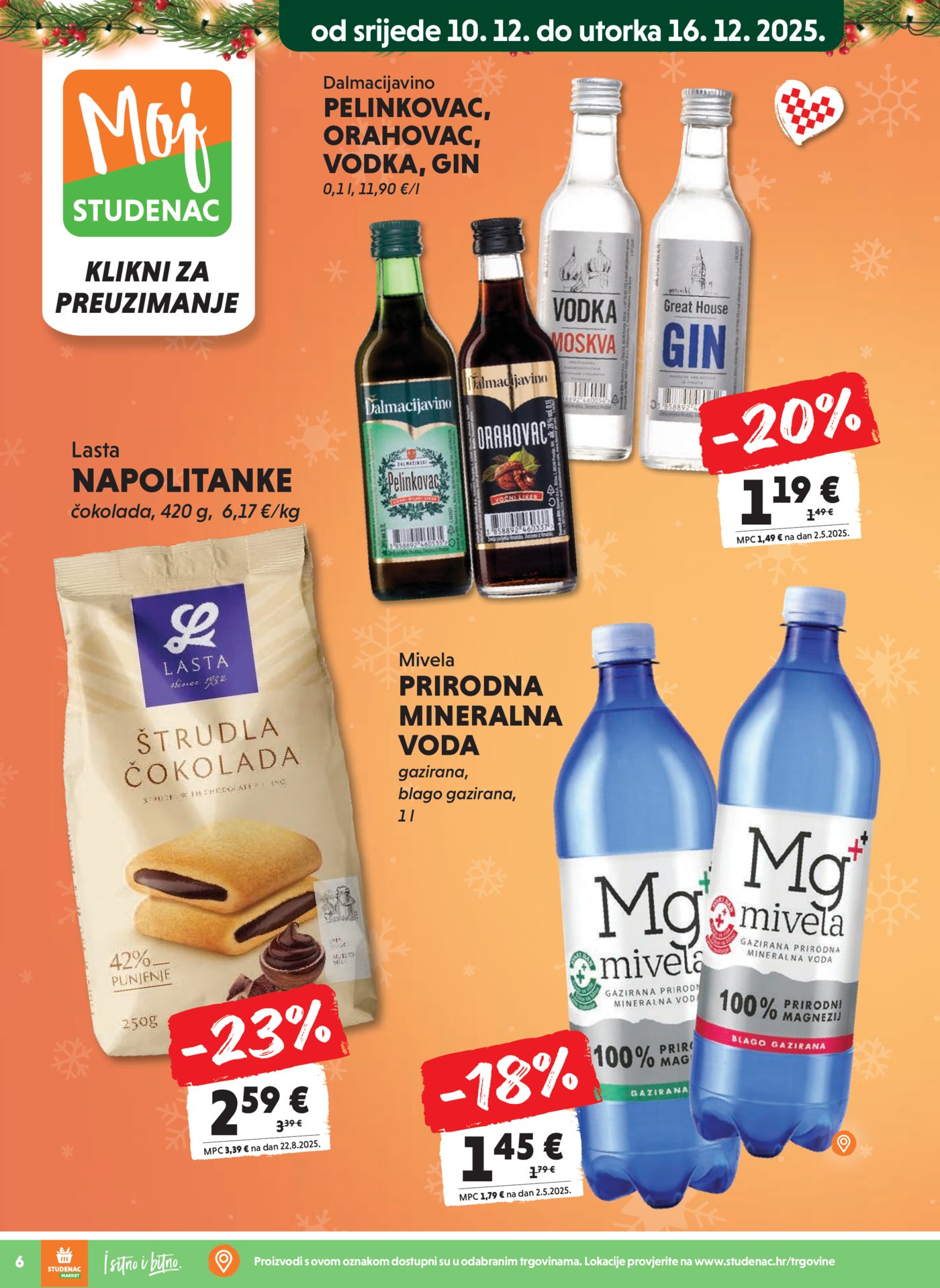 Studenac katalog Moj Studenac 10.12. - 16.12.2025.