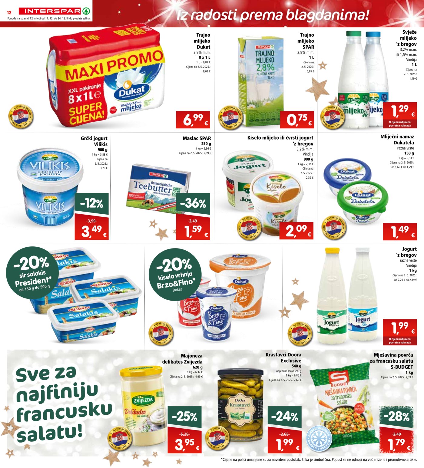 INTERSPAR katalog akcija 17.12.-24.12.2025.