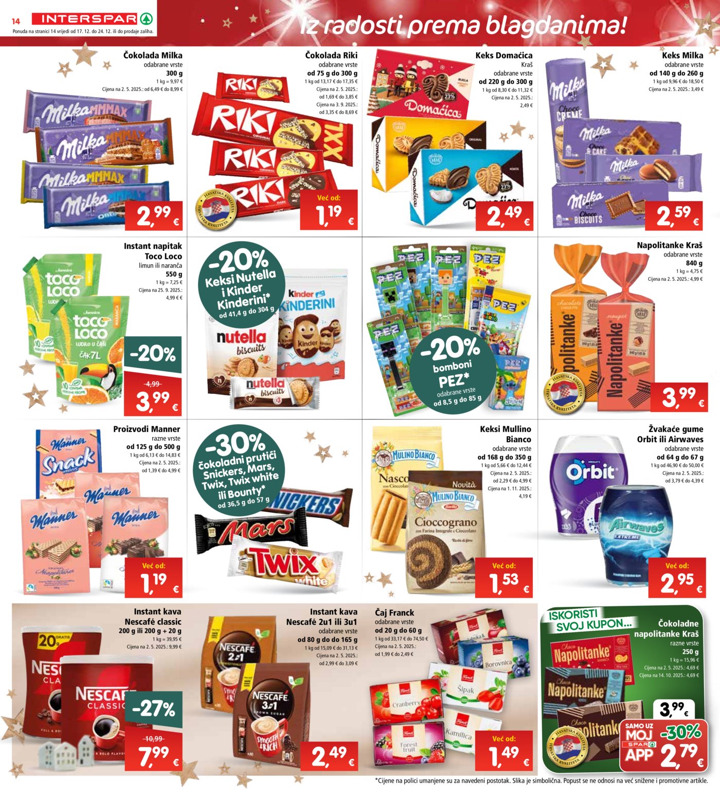 INTERSPAR katalog akcija 17.12.-24.12.2025.