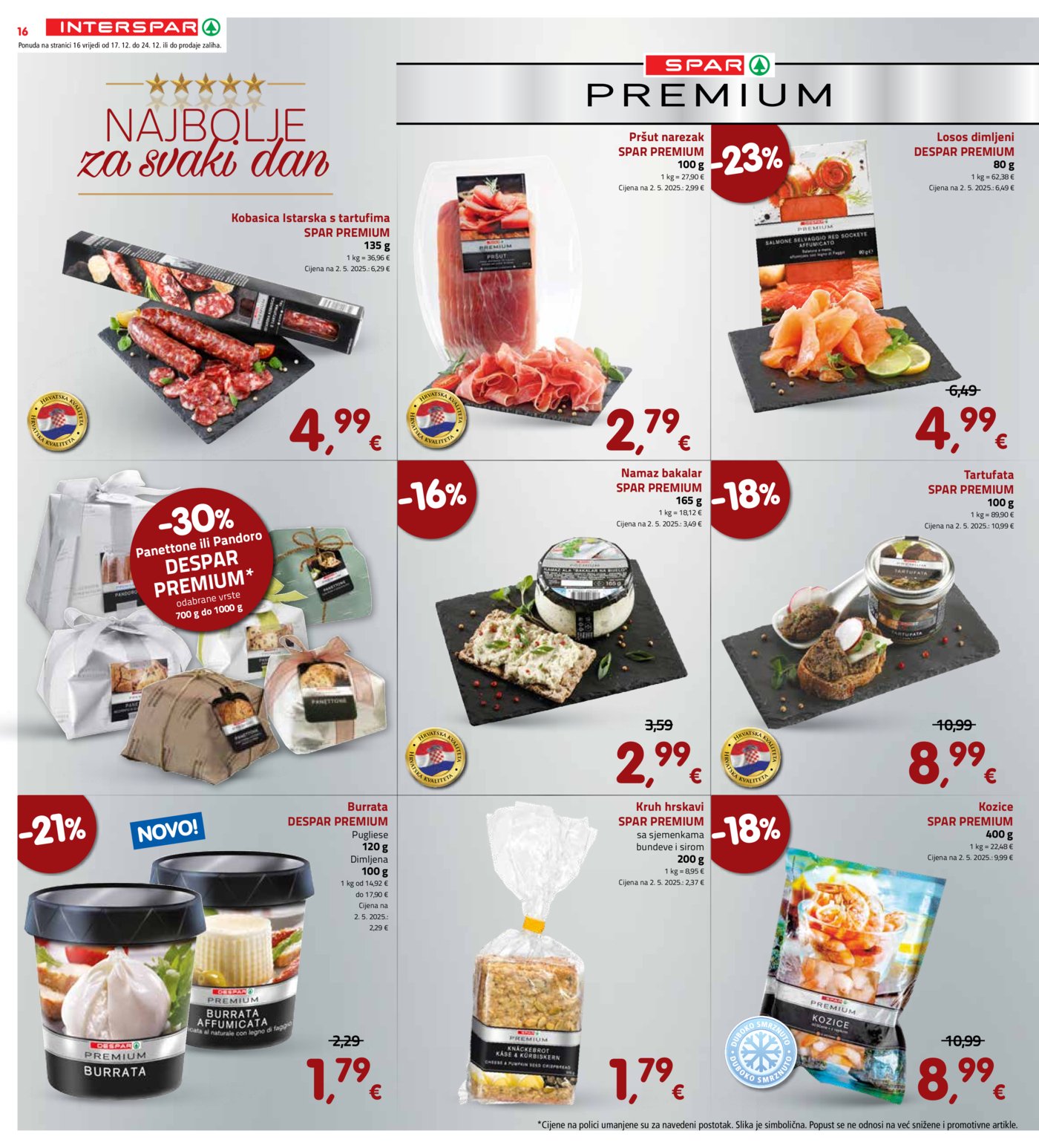 INTERSPAR katalog akcija 17.12.-24.12.2025.