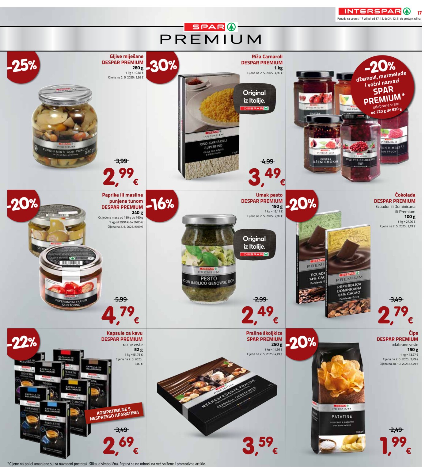 INTERSPAR katalog akcija 17.12.-24.12.2025.