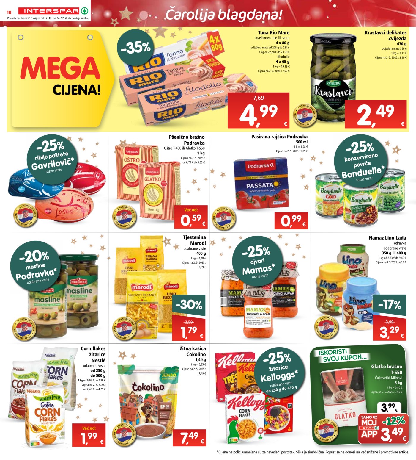 INTERSPAR katalog akcija 17.12.-24.12.2025.