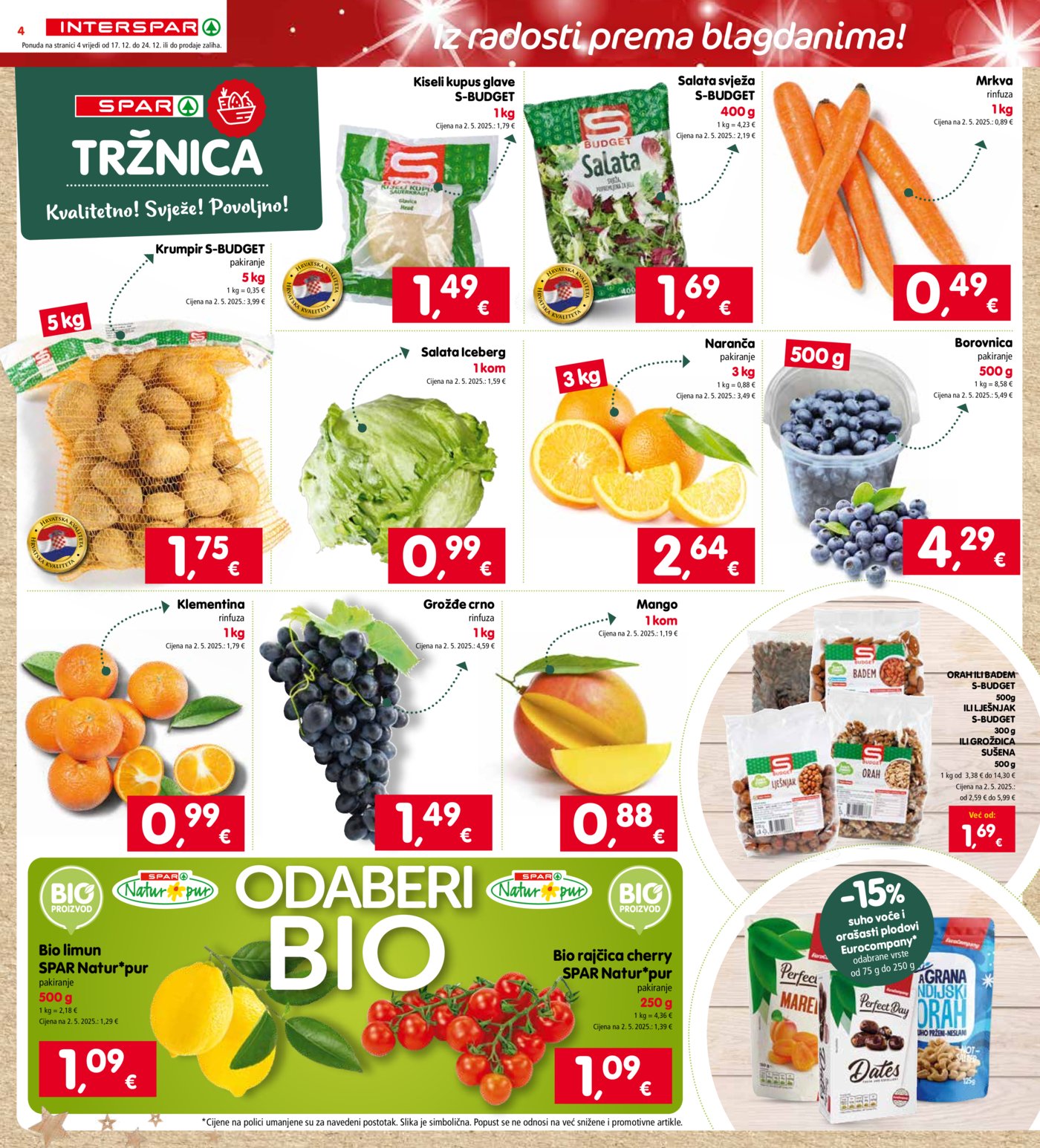 INTERSPAR katalog akcija 17.12.-24.12.2025.