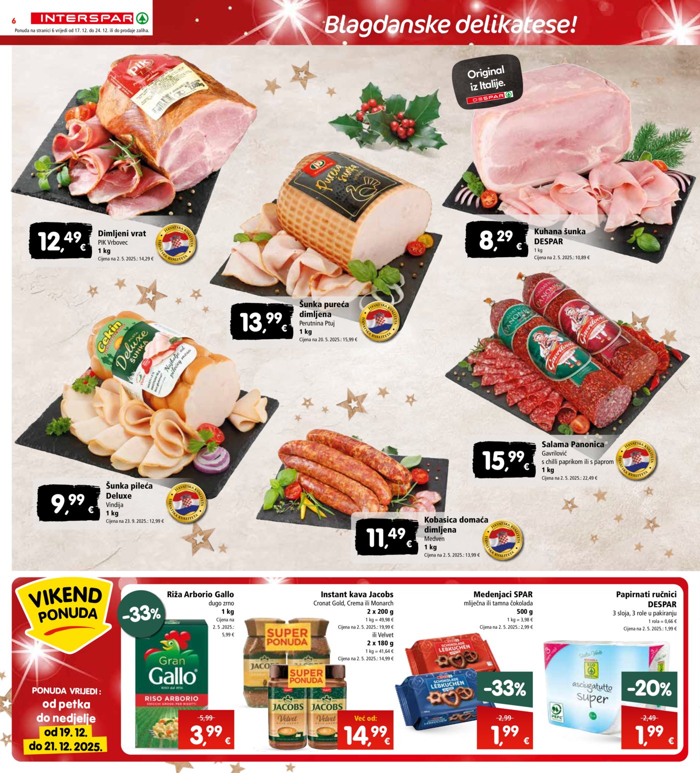 INTERSPAR katalog akcija 17.12.-24.12.2025.