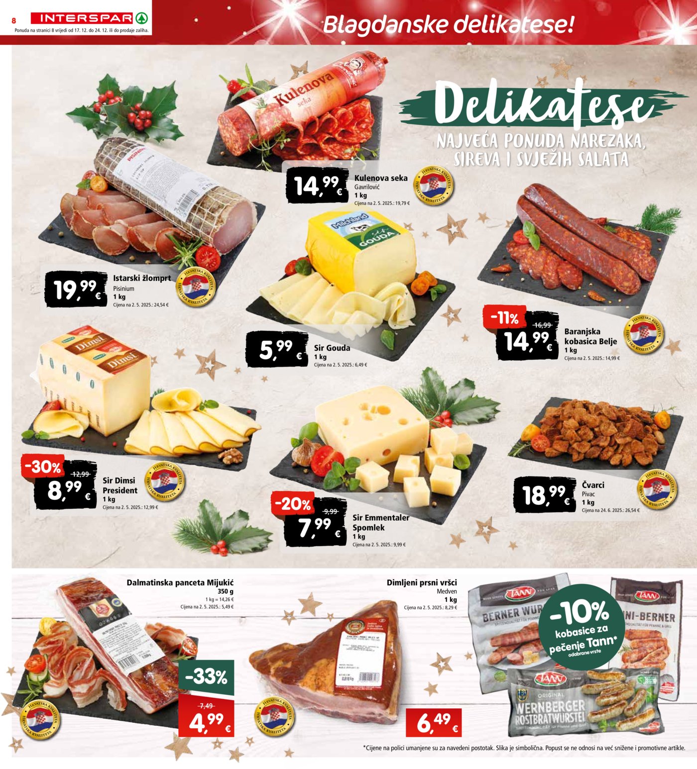 INTERSPAR katalog akcija 17.12.-24.12.2025.