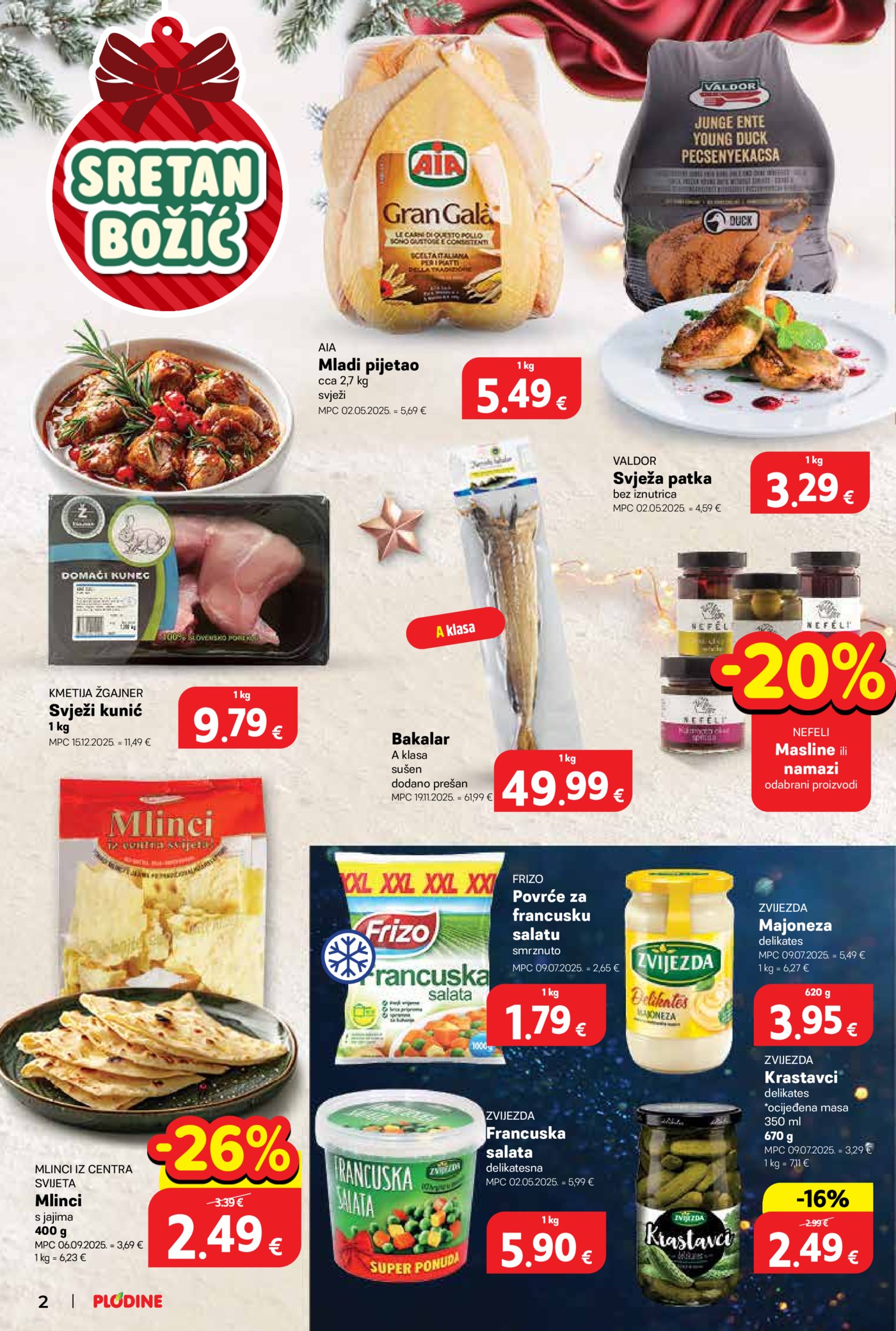 Plodine katalog Akcija 17.12. - 24.12.2025.