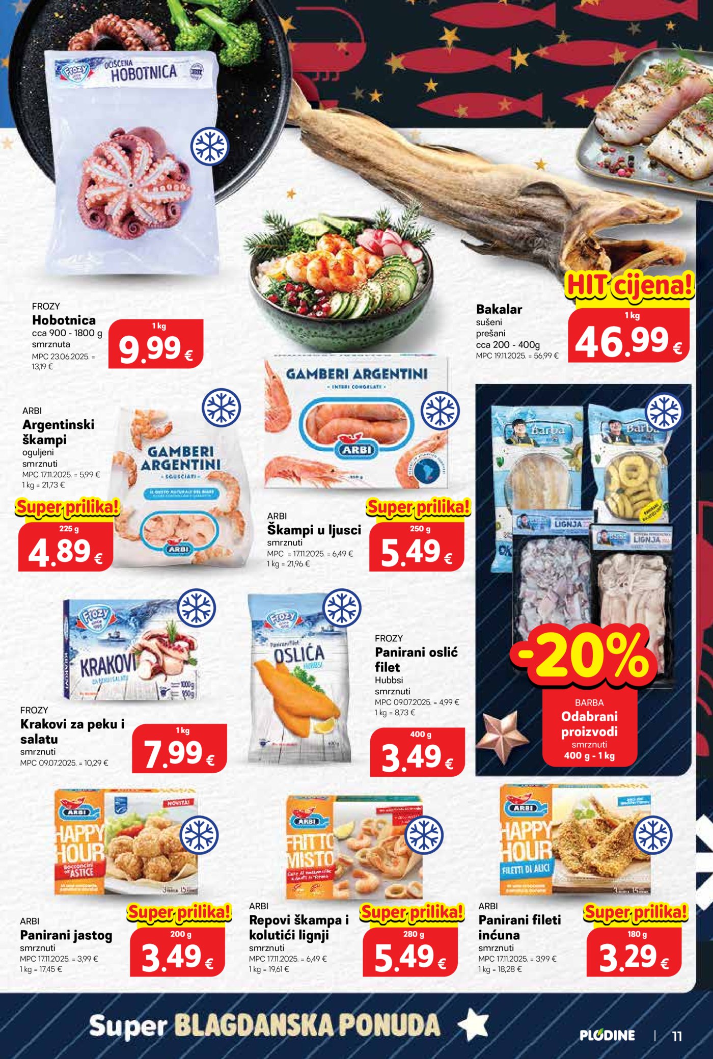 Plodine katalog Akcija 17.12. - 24.12.2025.