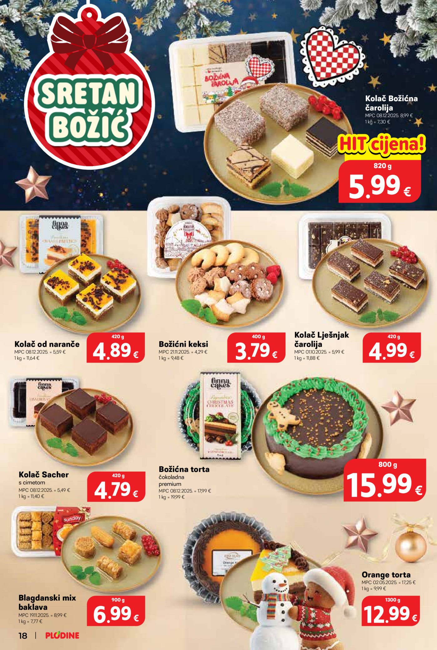 Plodine katalog Akcija 17.12. - 24.12.2025.