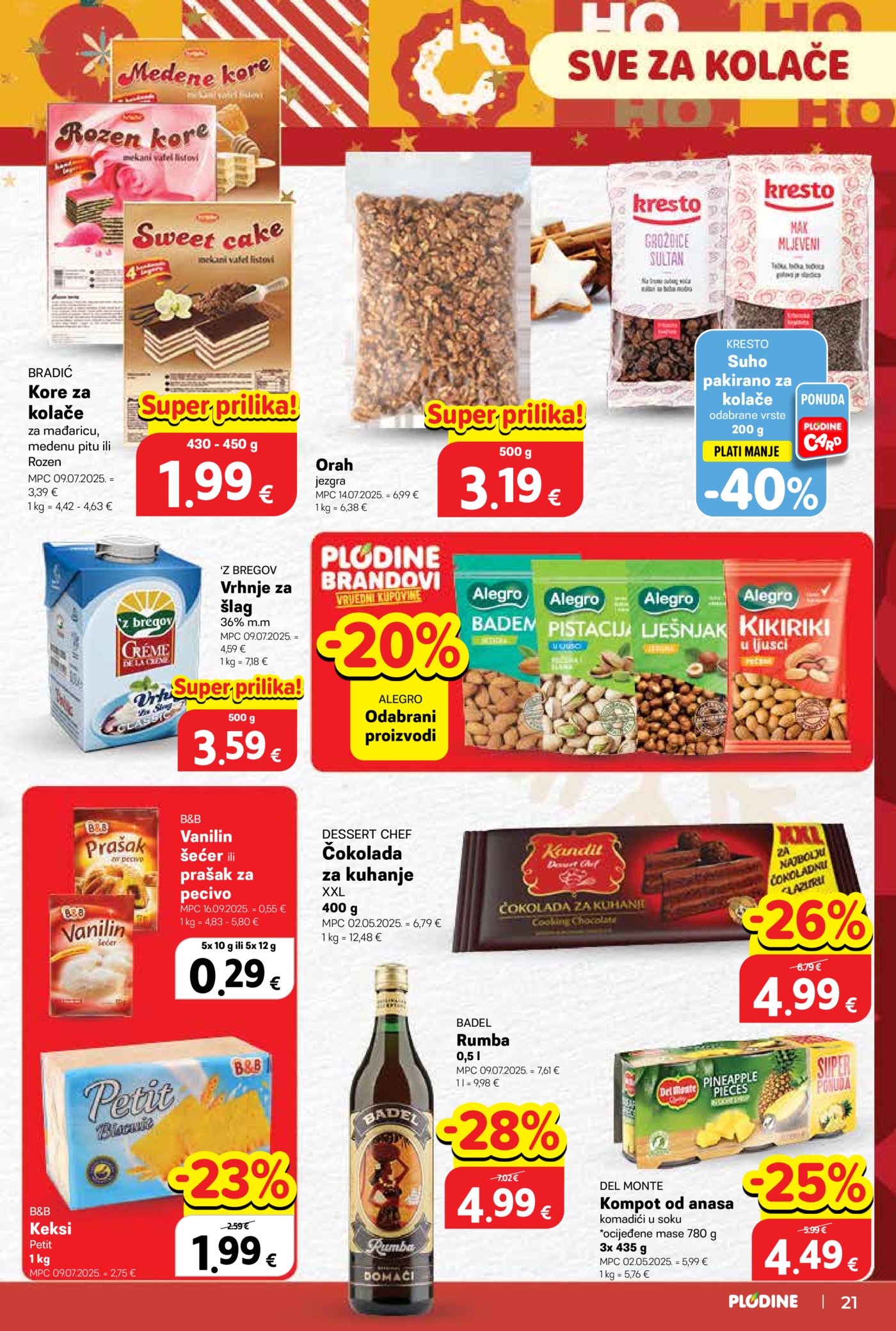 Plodine katalog Akcija 17.12. - 24.12.2025.