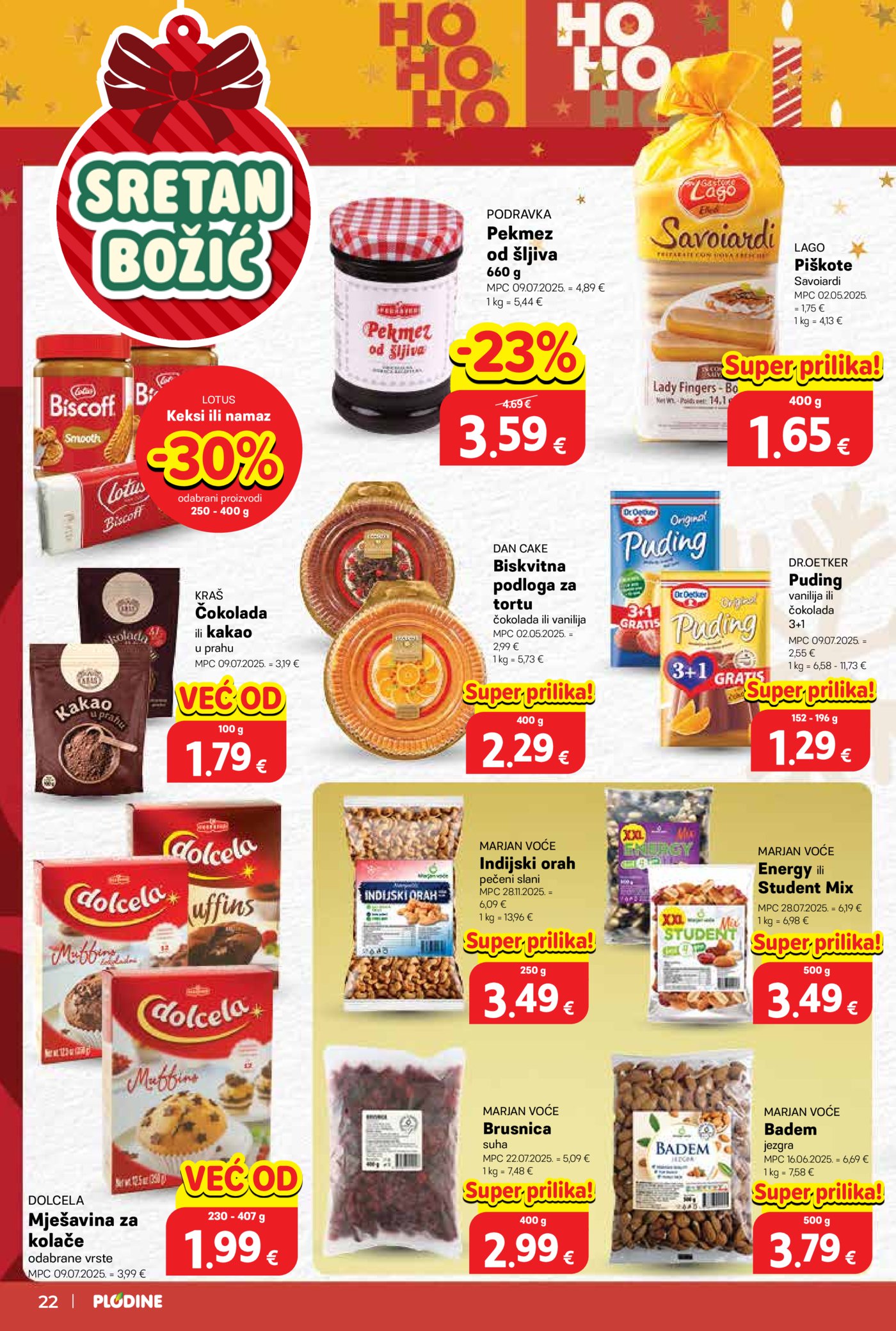 Plodine katalog Akcija 17.12. - 24.12.2025.