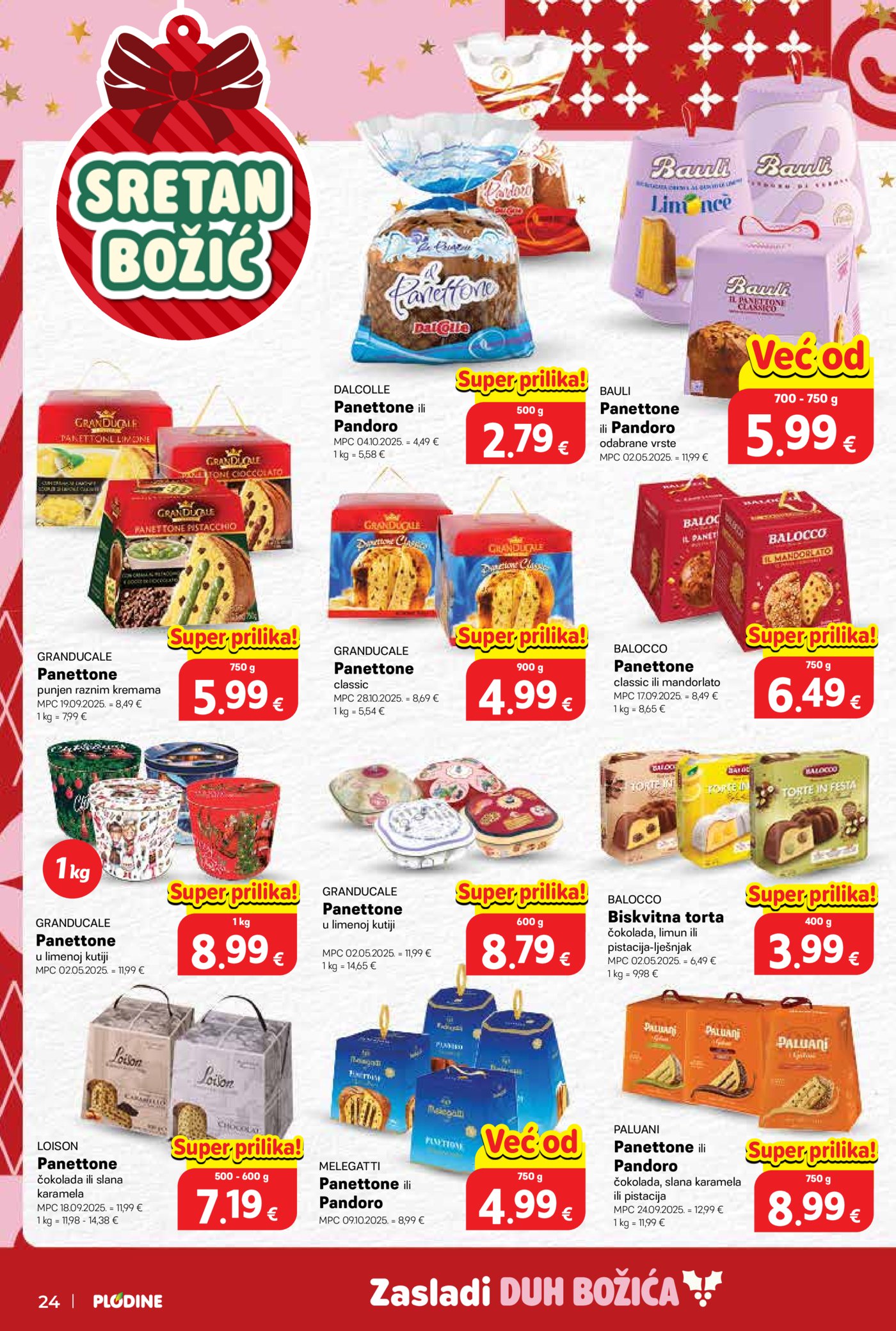 Plodine katalog Akcija 17.12. - 24.12.2025.