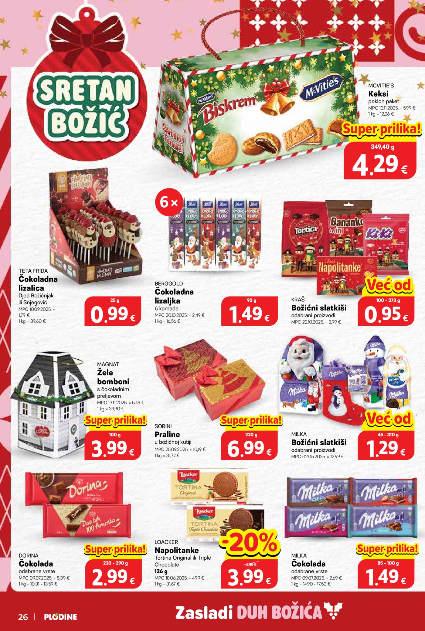 Plodine katalog Akcija 17.12. - 24.12.2025.