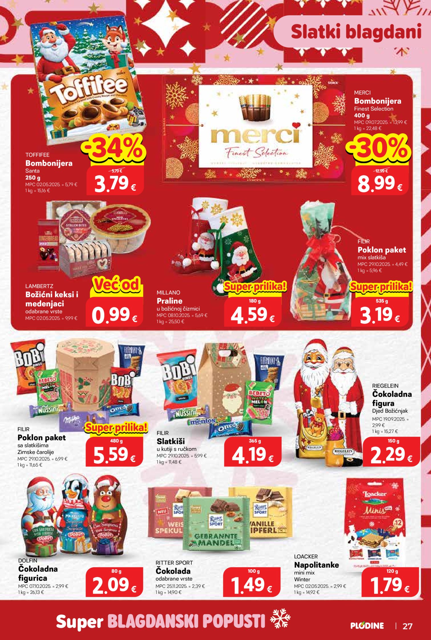 Plodine katalog Akcija 17.12. - 24.12.2025.