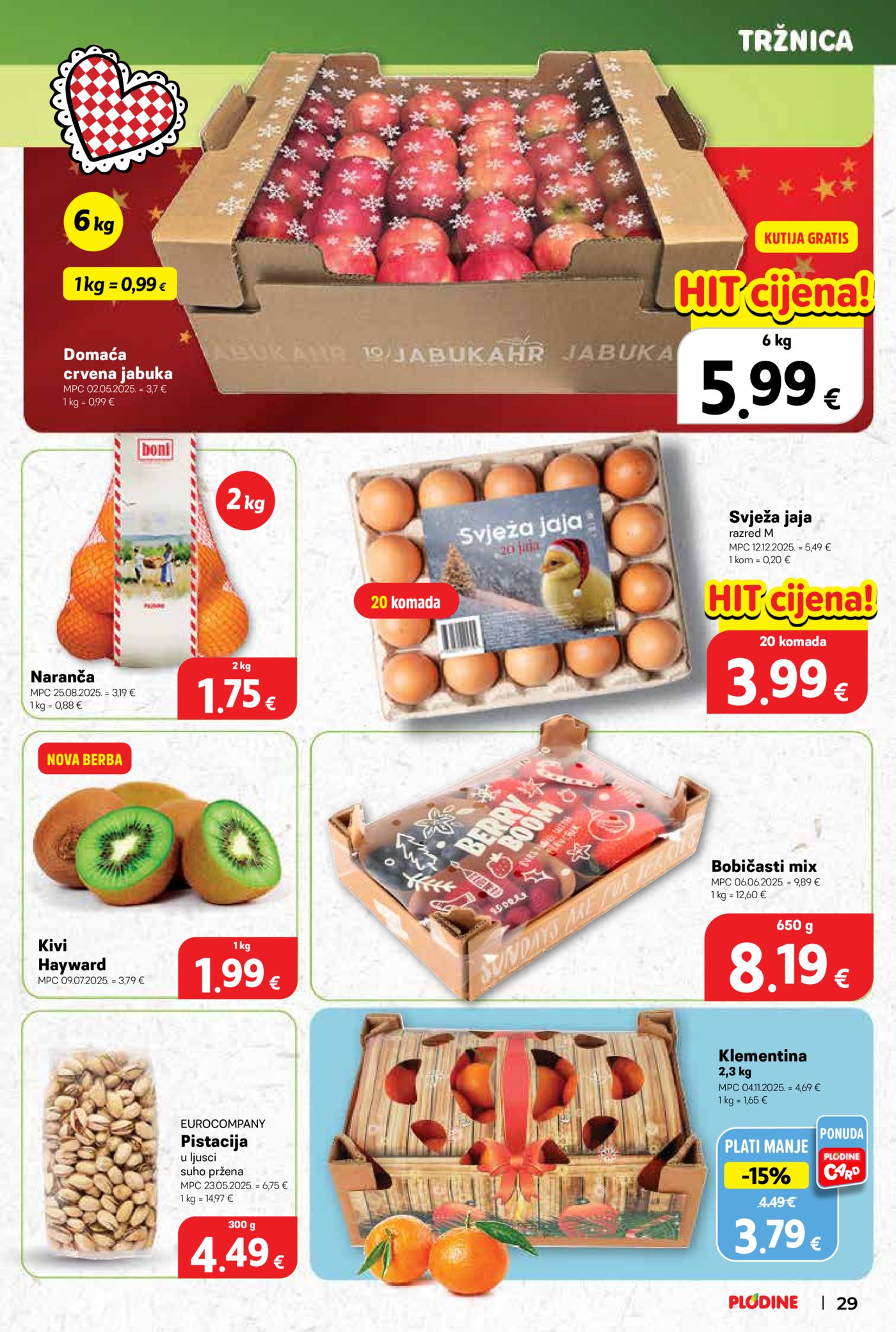 Plodine katalog Akcija 17.12. - 24.12.2025.