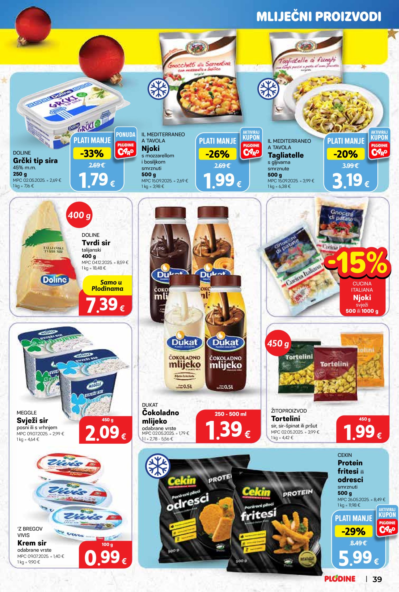 Plodine katalog Akcija 17.12. - 24.12.2025.