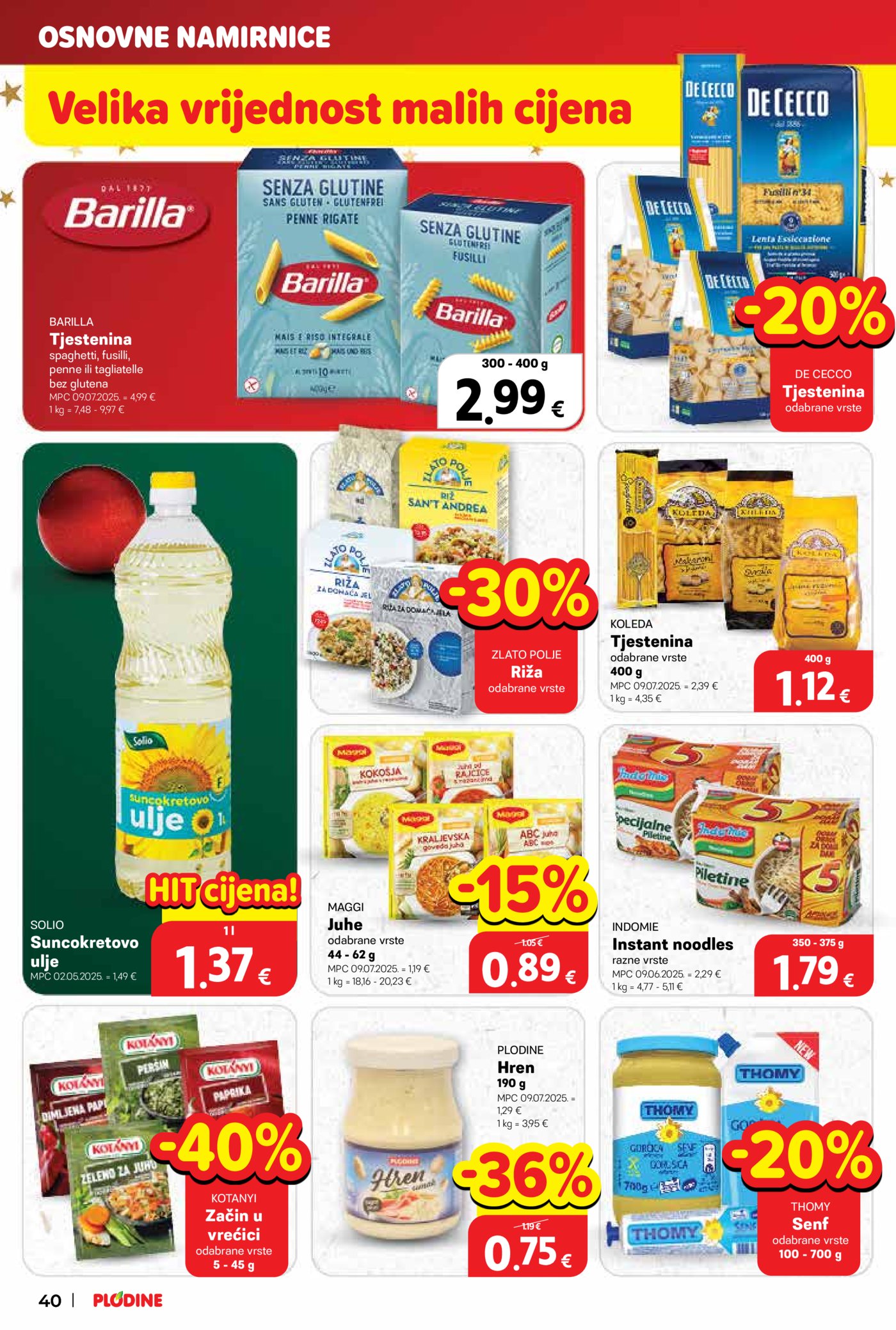 Plodine katalog Akcija 17.12. - 24.12.2025.