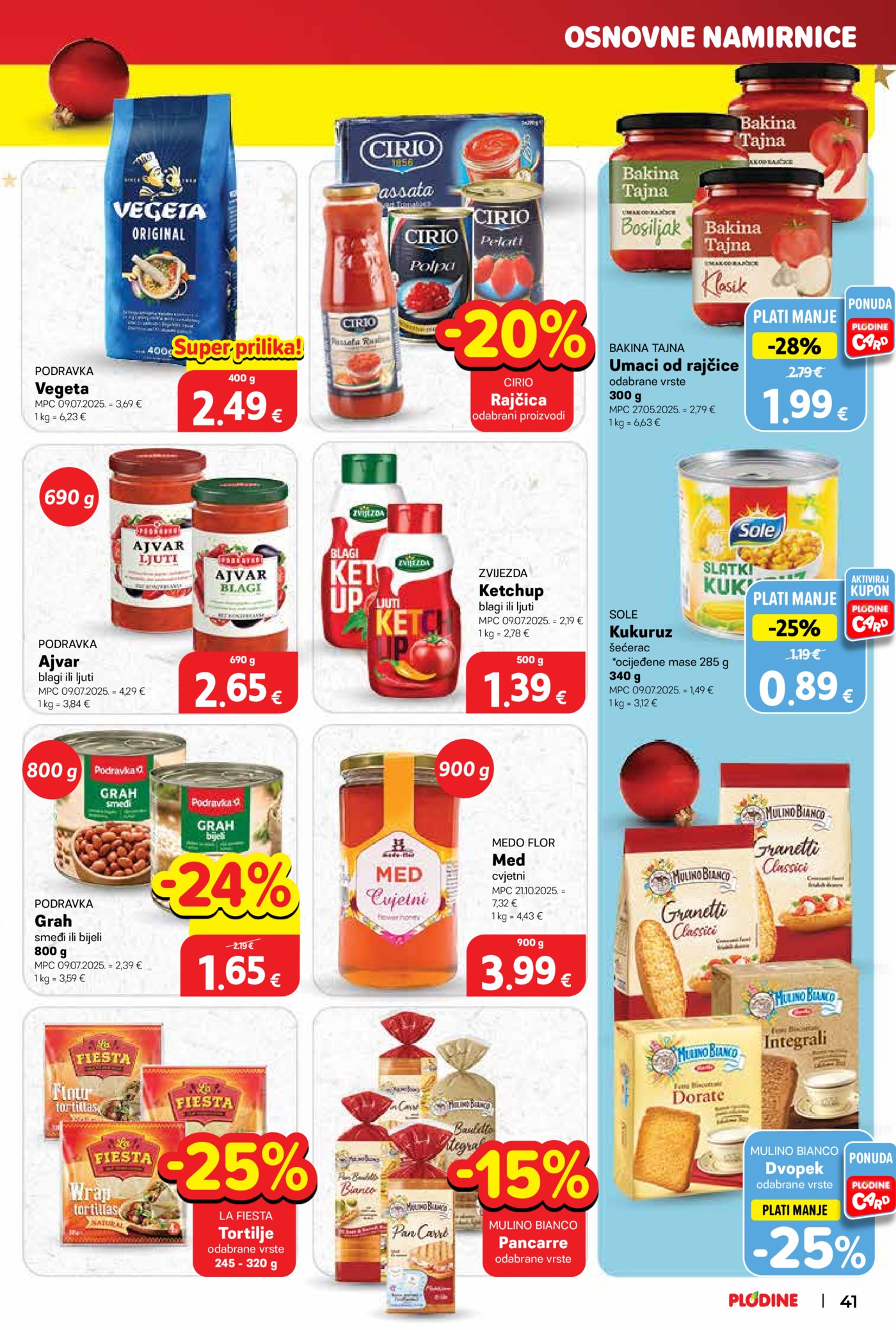 Plodine katalog Akcija 17.12. - 24.12.2025.