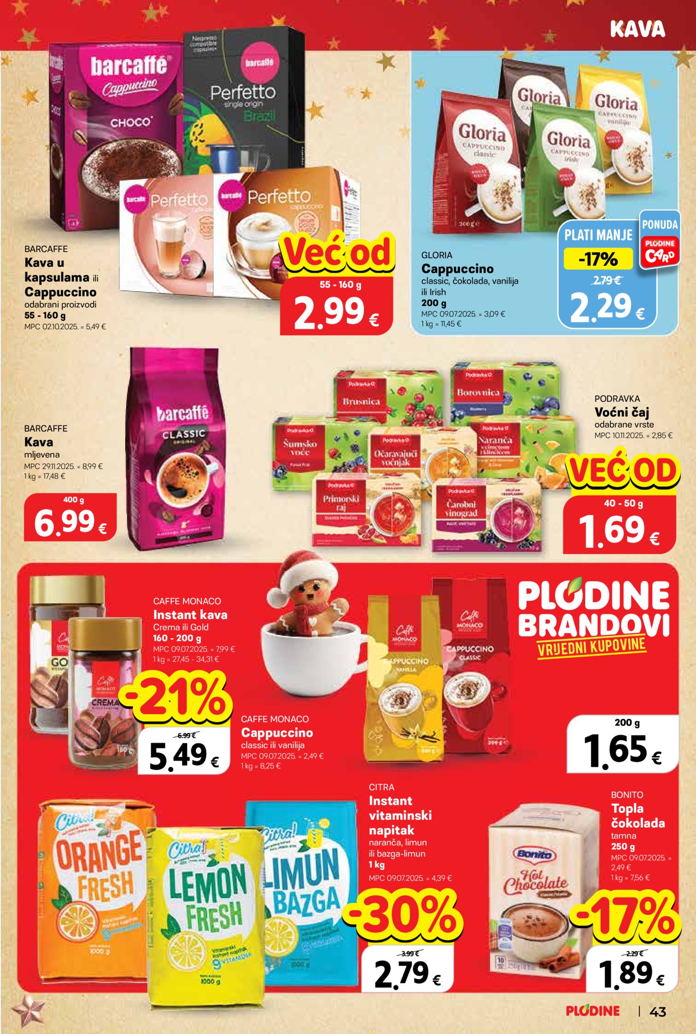 Plodine katalog Akcija 17.12. - 24.12.2025.