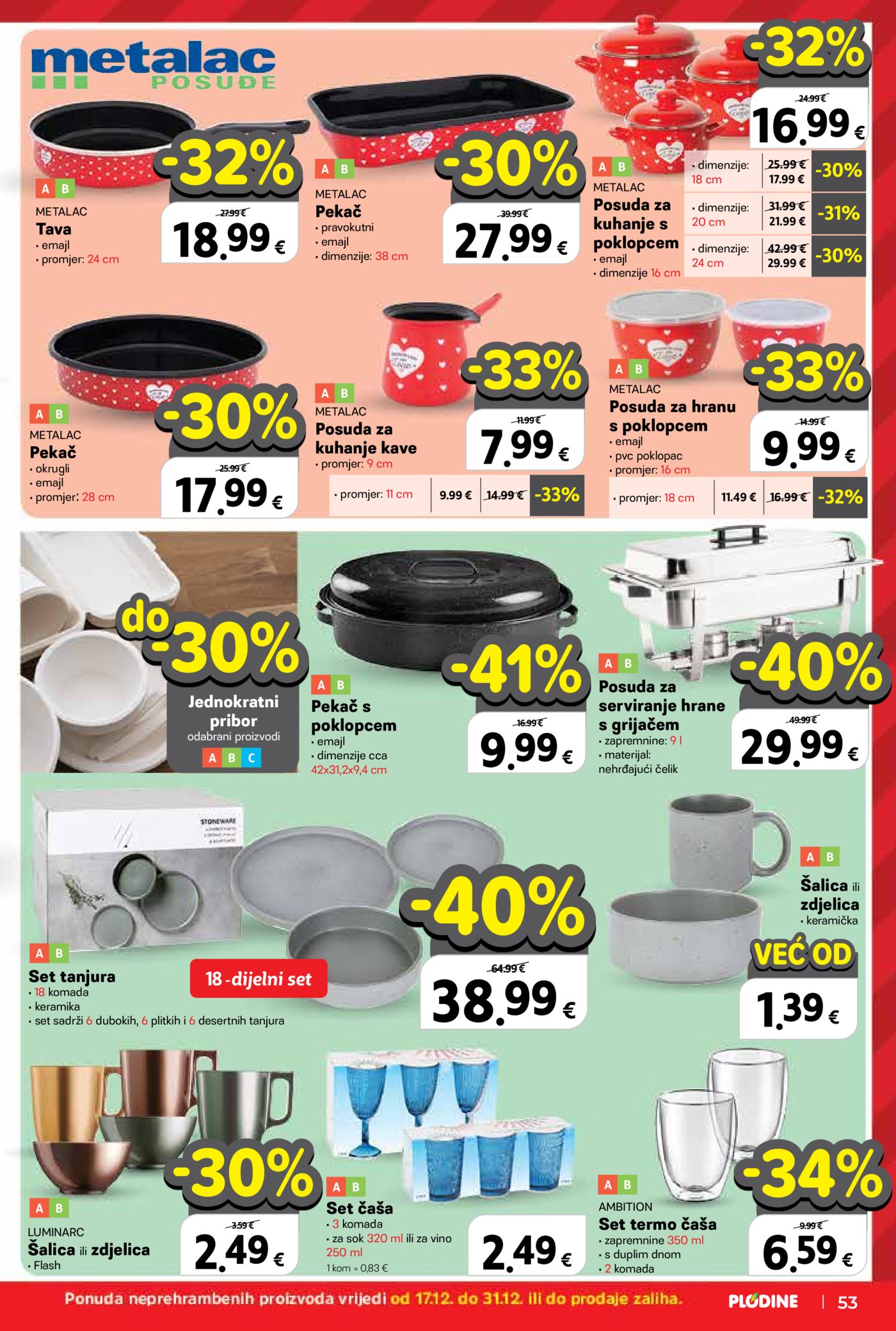 Plodine katalog Akcija 17.12. - 24.12.2025.