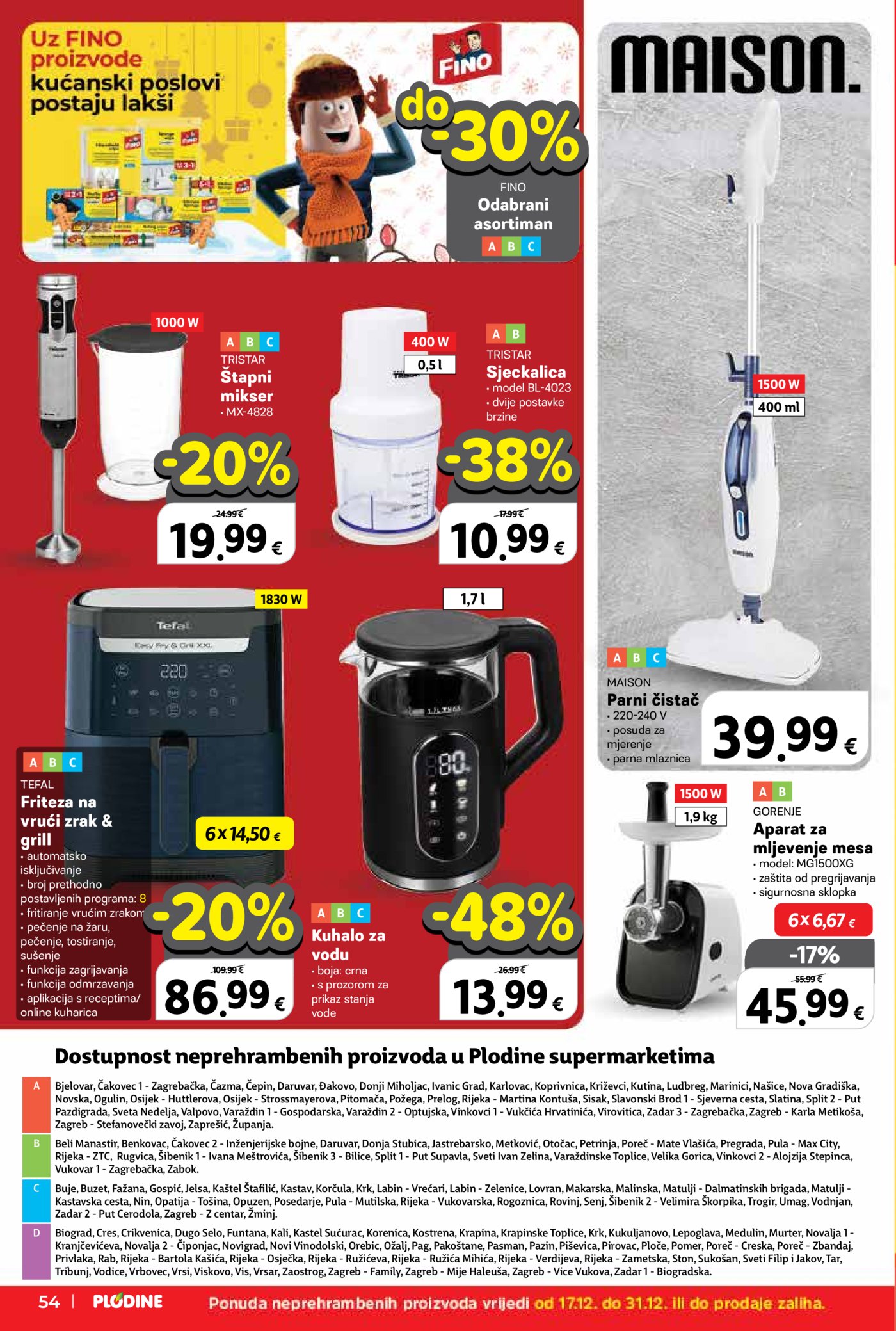 Plodine katalog Akcija 17.12. - 24.12.2025.