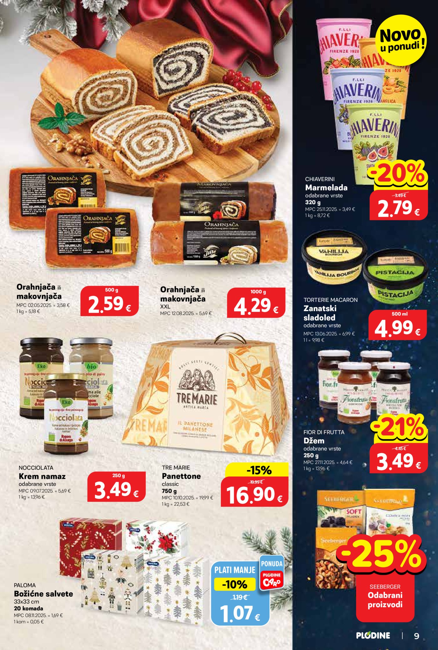 Plodine katalog Akcija 17.12. - 24.12.2025.