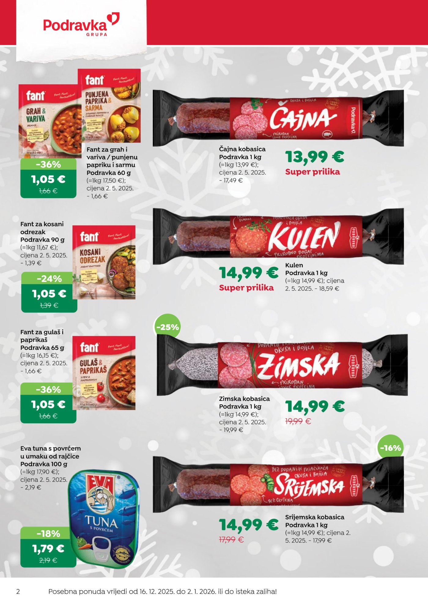 Robin katalog Akcija 16.12. - 02.01.2026.