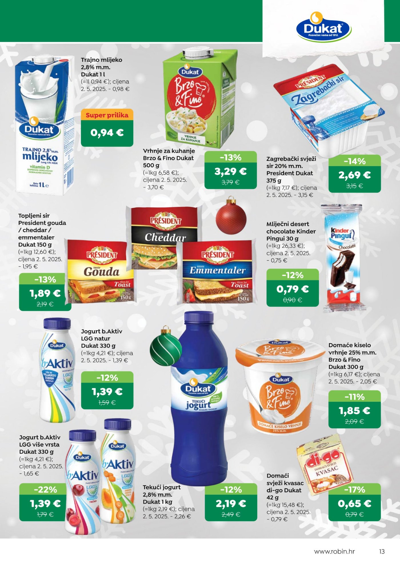 Robin katalog Akcija 16.12. - 02.01.2026.