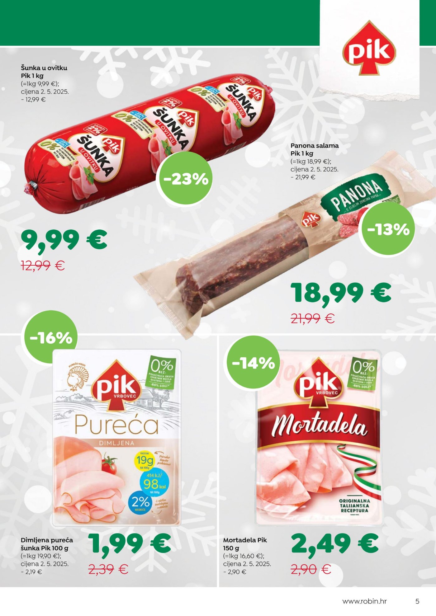 Robin katalog Akcija 16.12. - 02.01.2026.