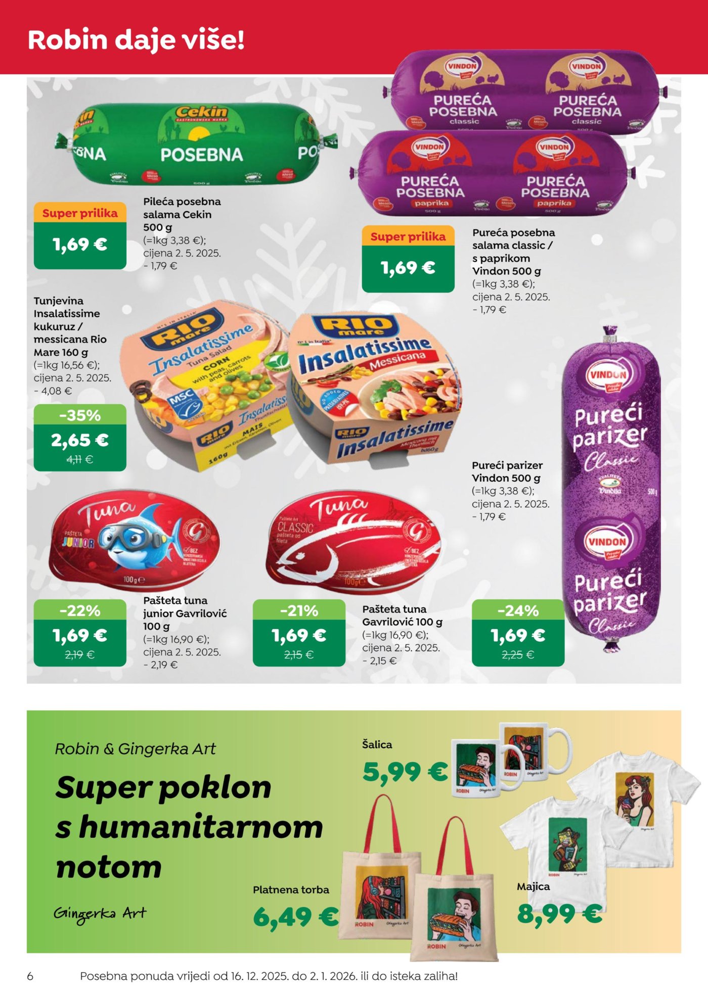 Robin katalog Akcija 16.12. - 02.01.2026.
