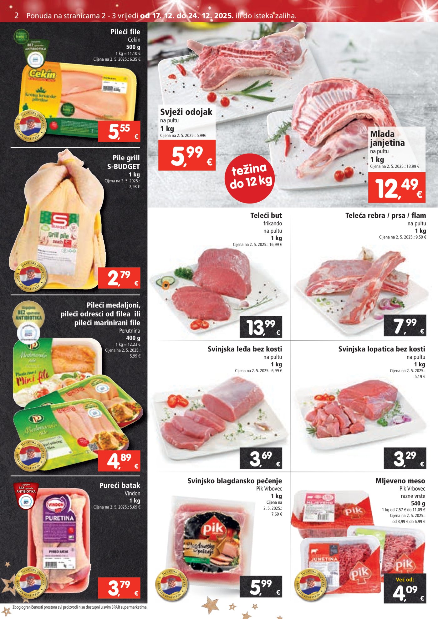 SPAR katalog akcija 17.12.-24.12.2025.