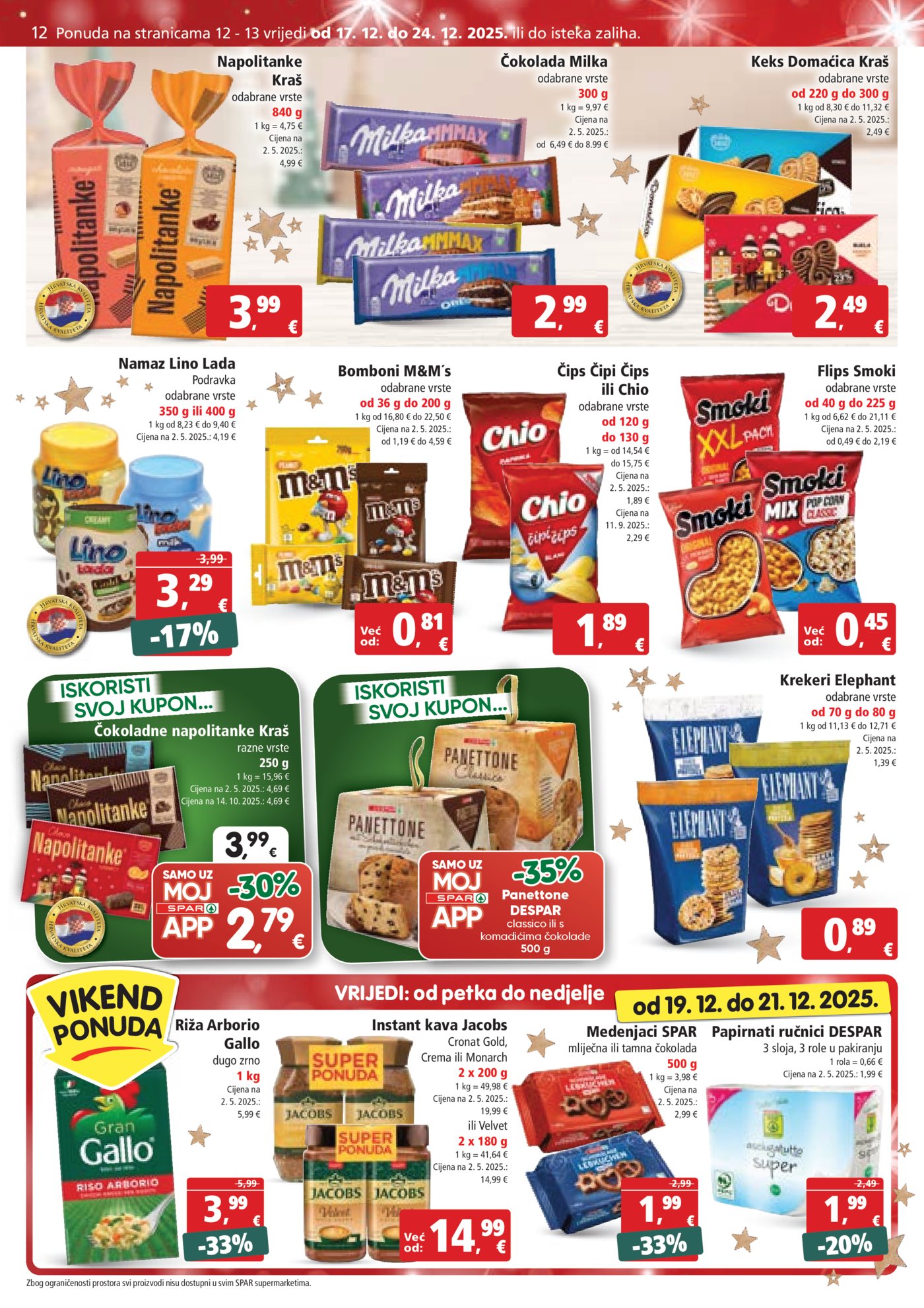 SPAR katalog akcija 17.12.-24.12.2025.