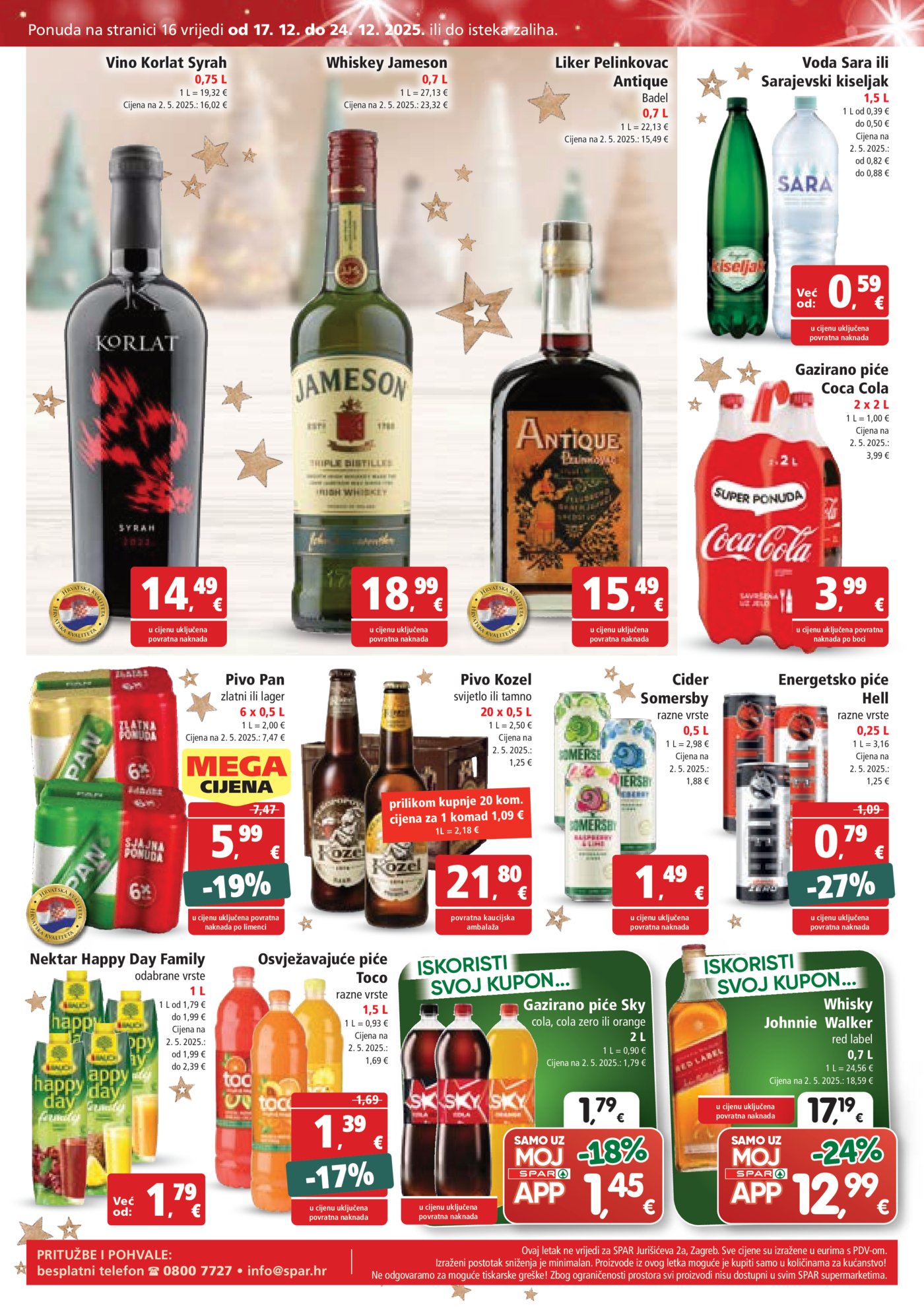 SPAR katalog akcija 17.12.-24.12.2025.