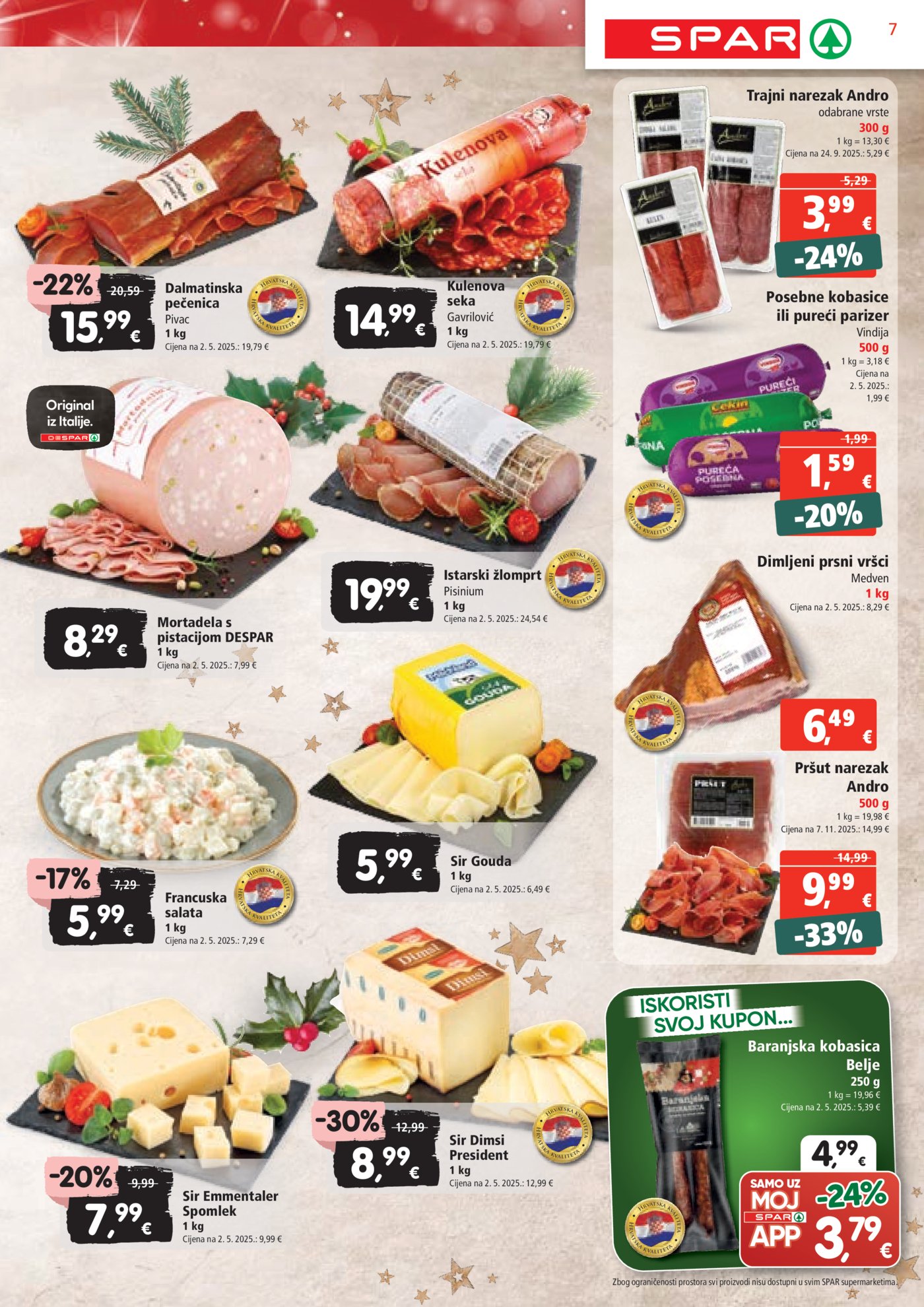 SPAR katalog akcija 17.12.-24.12.2025.