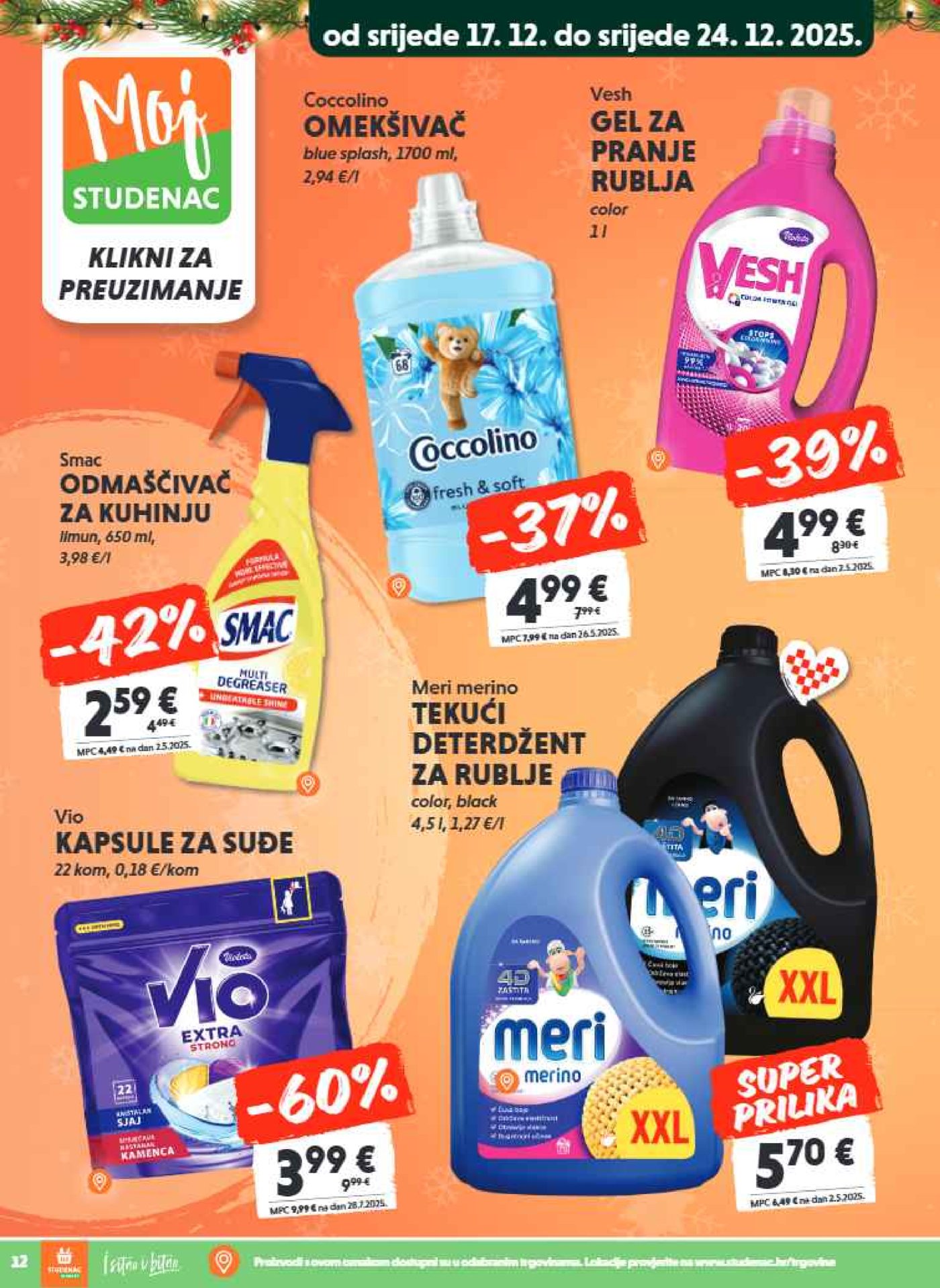 Studenac katalog Moj Studenac 17.12. - 24.12.2025.