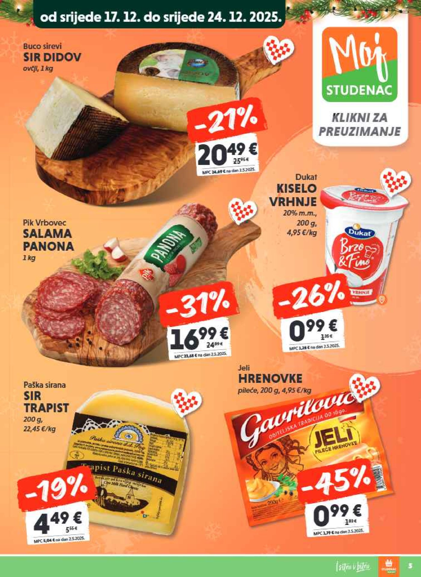 Studenac katalog Moj Studenac 17.12. - 24.12.2025.