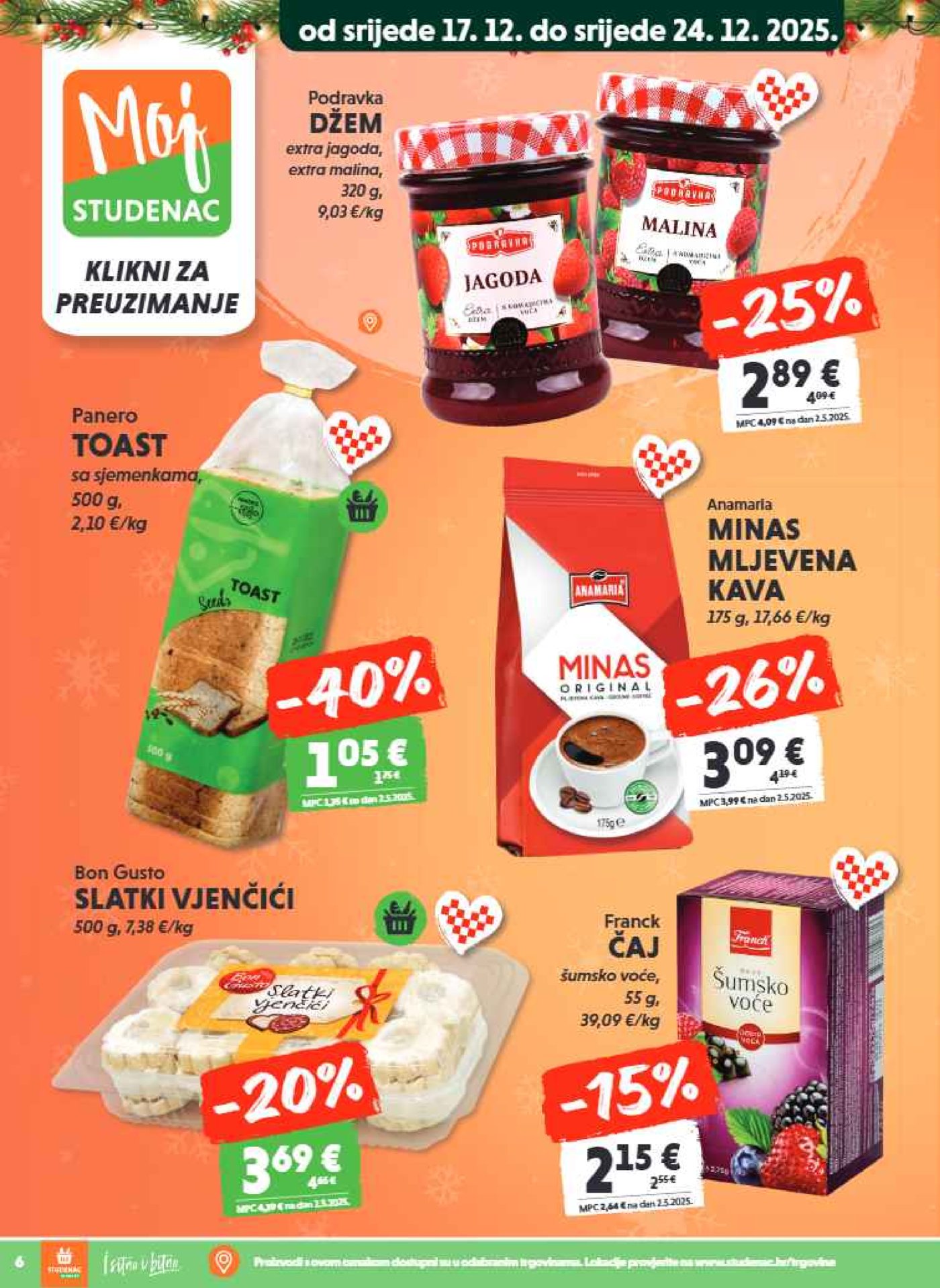 Studenac katalog Moj Studenac 17.12. - 24.12.2025.