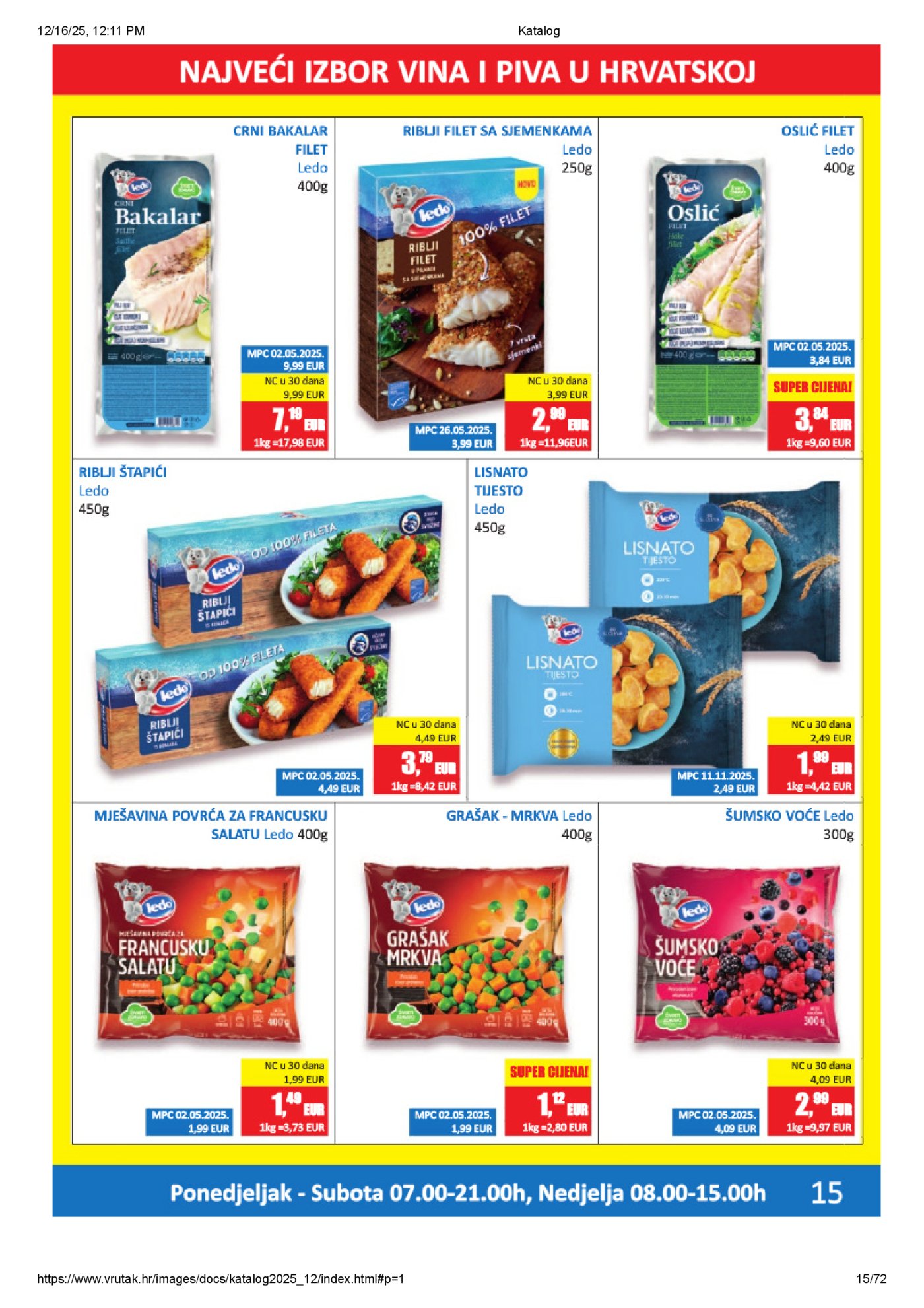 Vrutak katalog Akcija 15.12. - 31.12.2025.